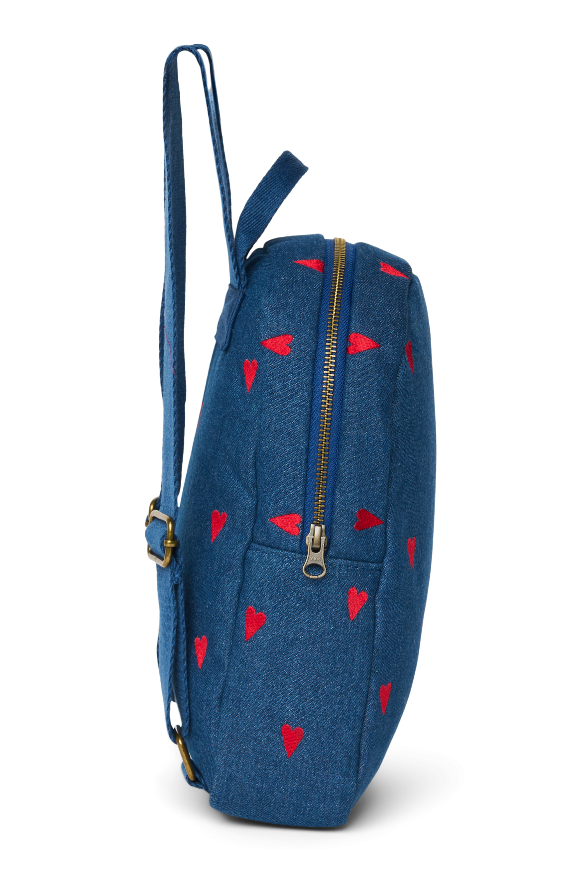 Studio Noos Denim Mini-Rucksack Dunkelblau Rote Herzen