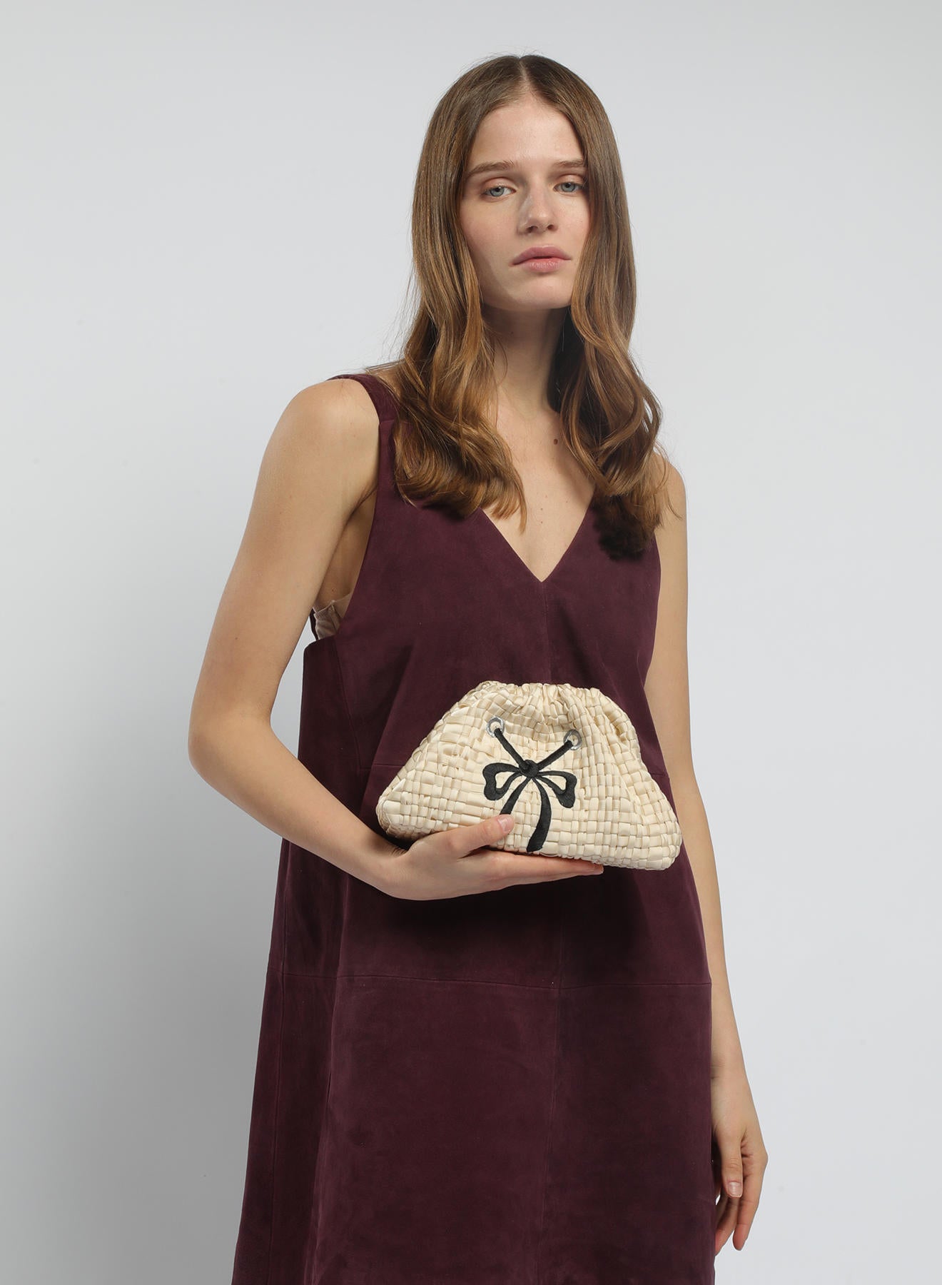 Maria la Rosa Ivy WBW26.35 Clutch Off White Schleife