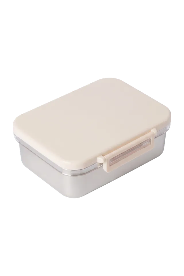 Studio Noos Lunchbox Edelstahl Brotdose Creme 940 ml