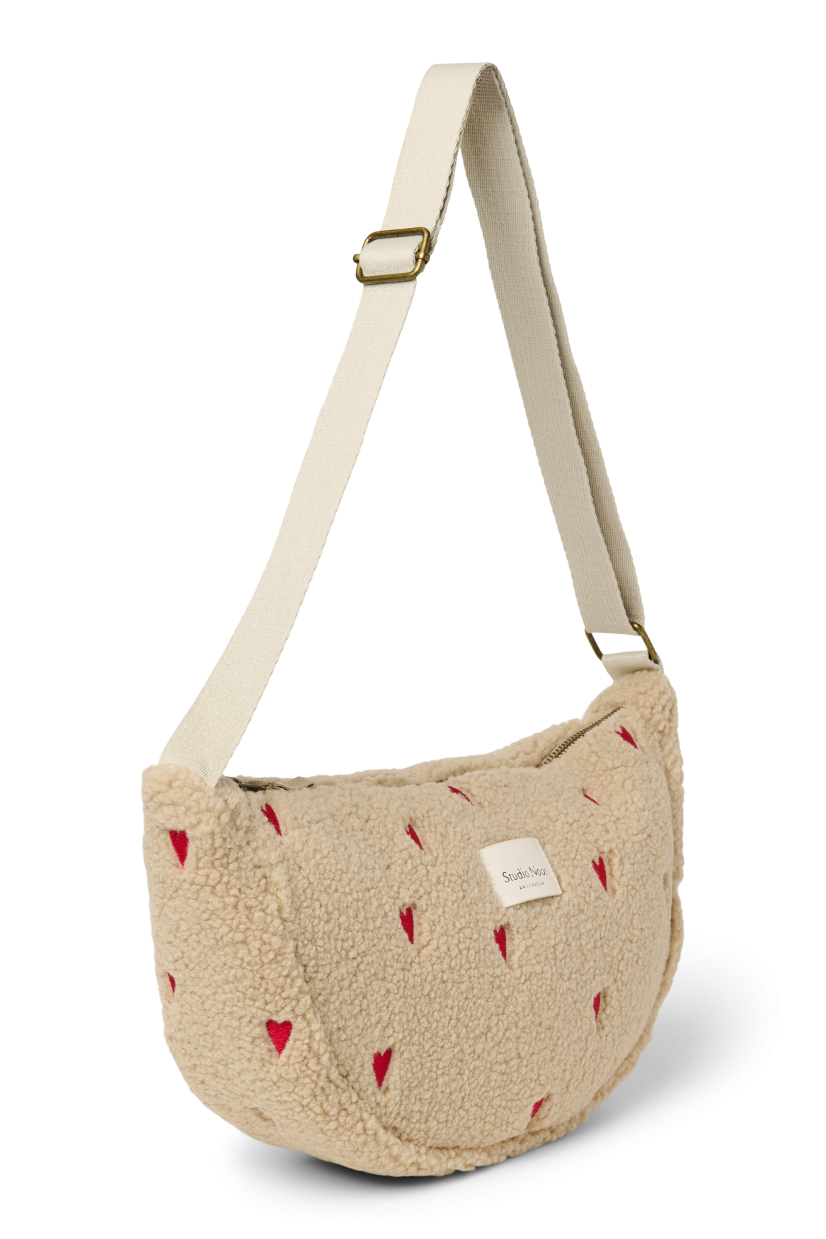 Studio Noos Teddy Fanny Pack Bauchtasche Ecru Hearts