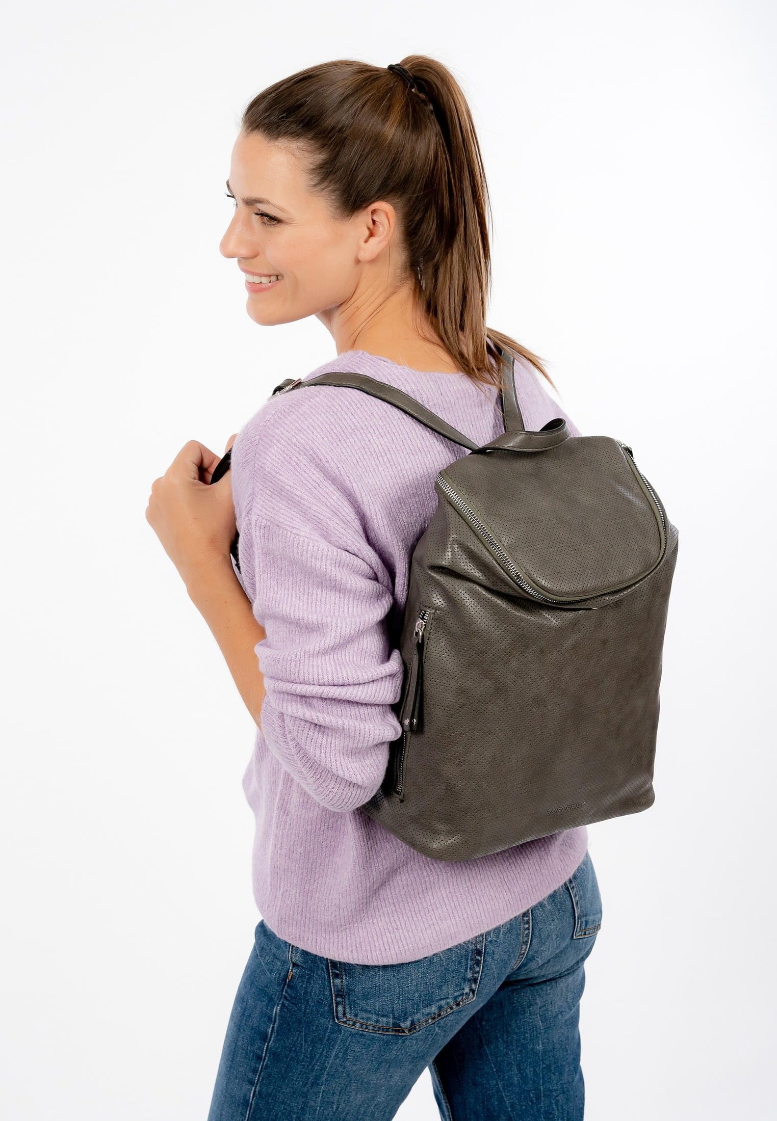 SURI FREY Vany Backpack Rucksack Dunkelgrau mit Laptopfach