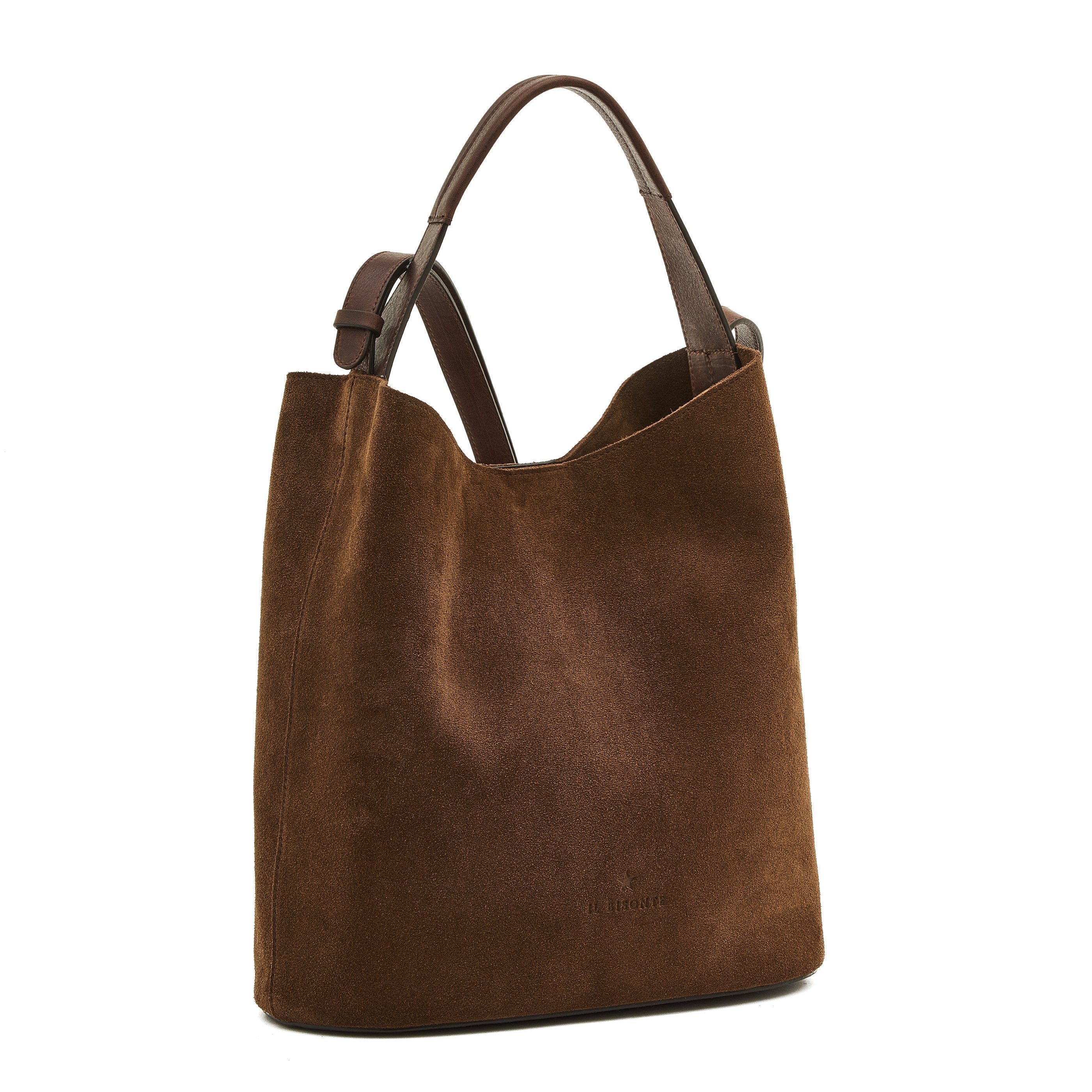 Il Bisonte Le Laudi Beuteltasche Dunkelbraun Suede