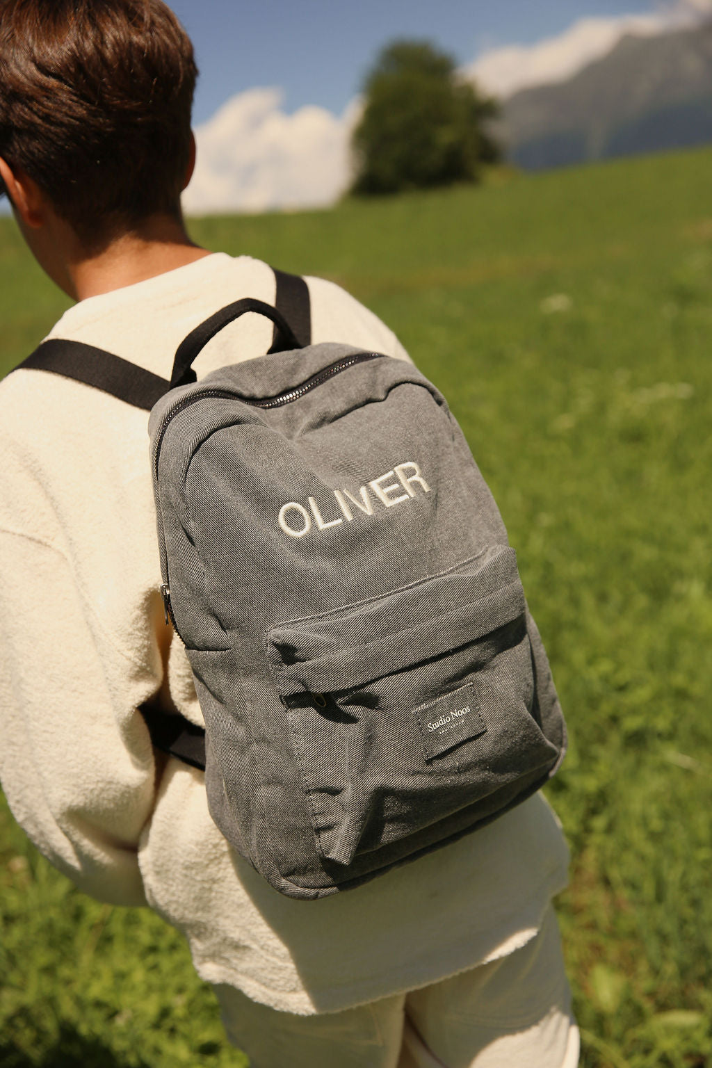Studio Noos Denim Midi Rucksack Grau Für Kinder ab 6 Jahren