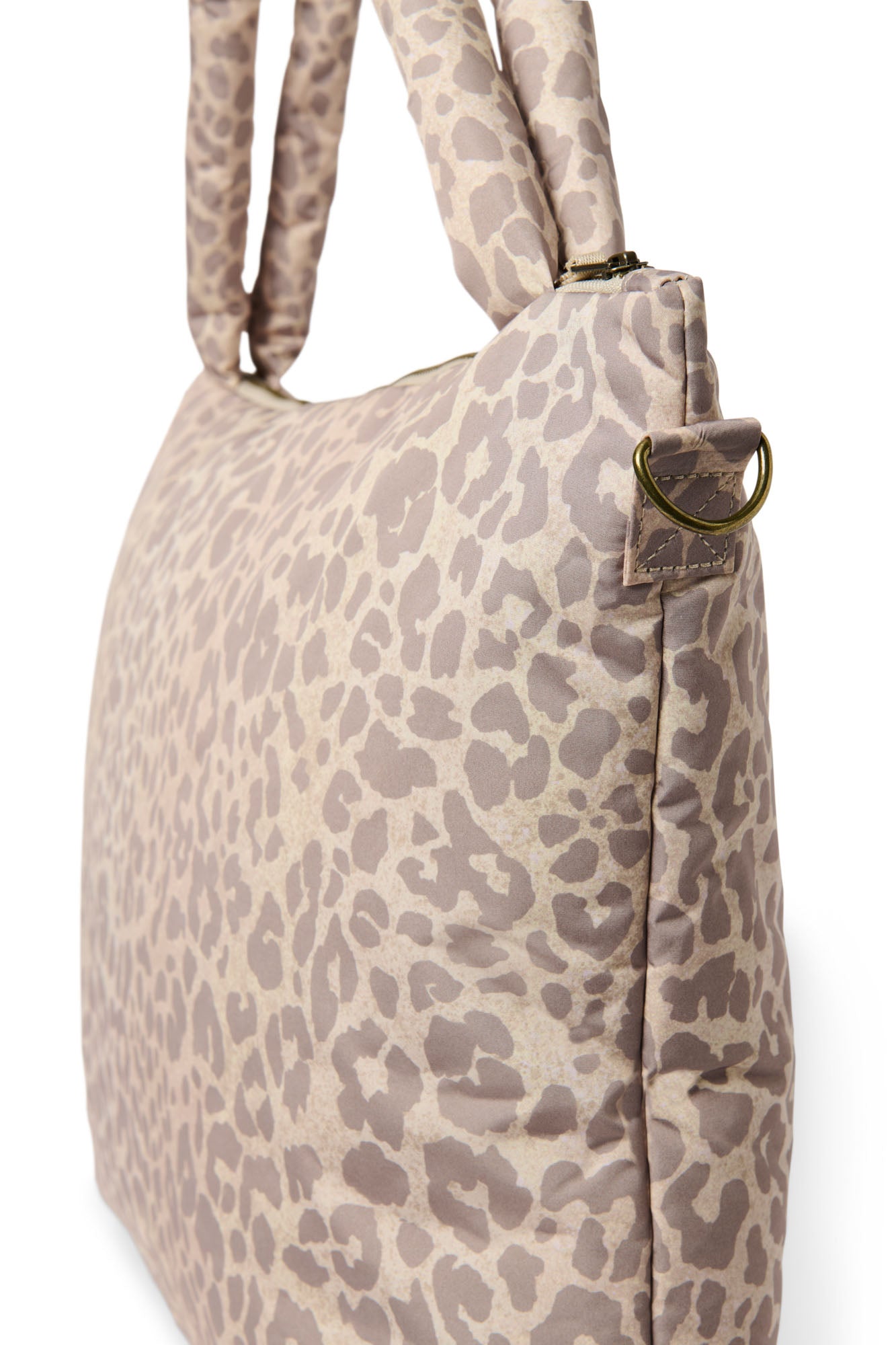 Studio Noos Puffy Diaper Bag Wickeltasche Beige Leopard Wickeln