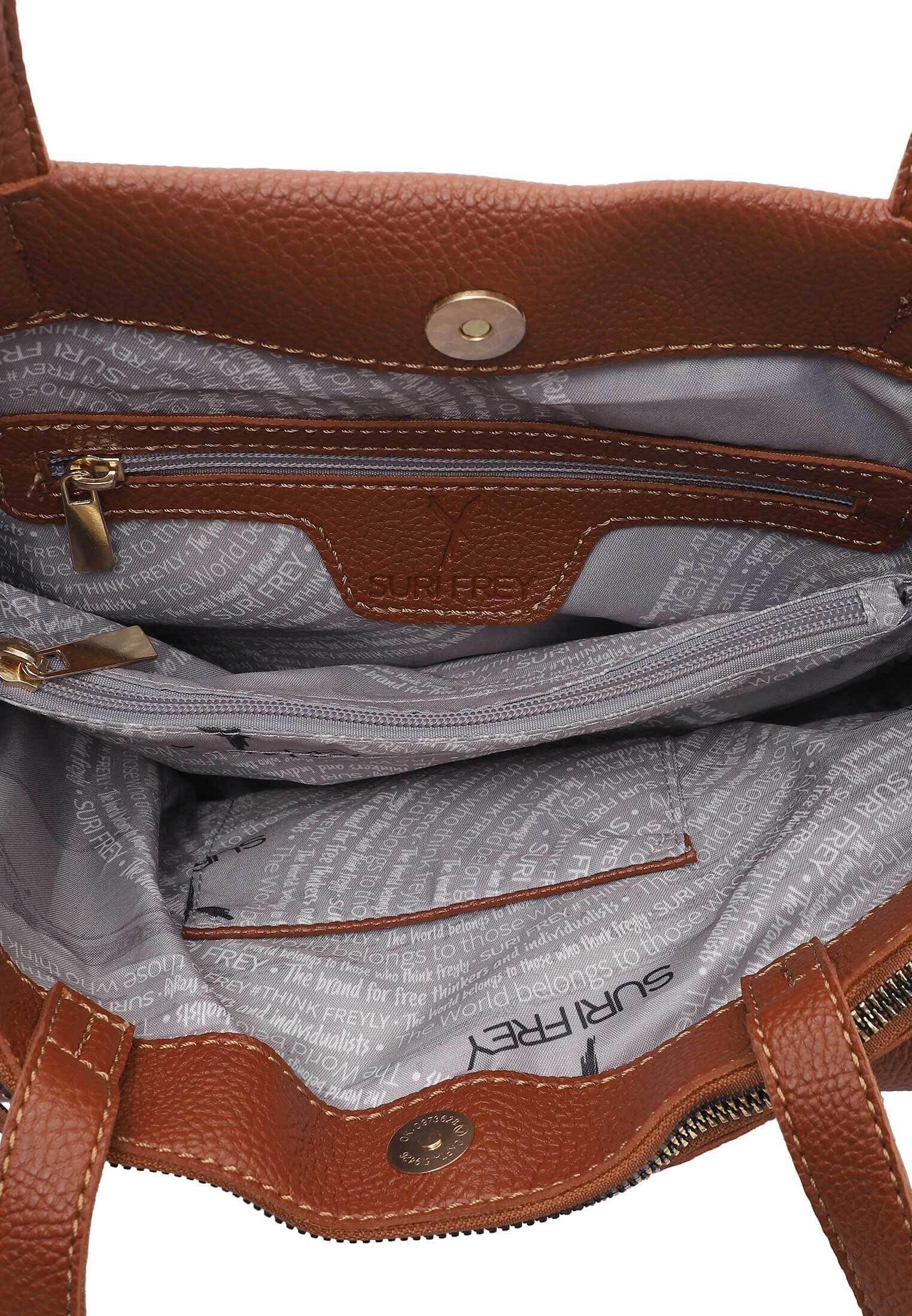 SURI FREY Orry Hobo Bag Umhängetasche Darkcognac A4