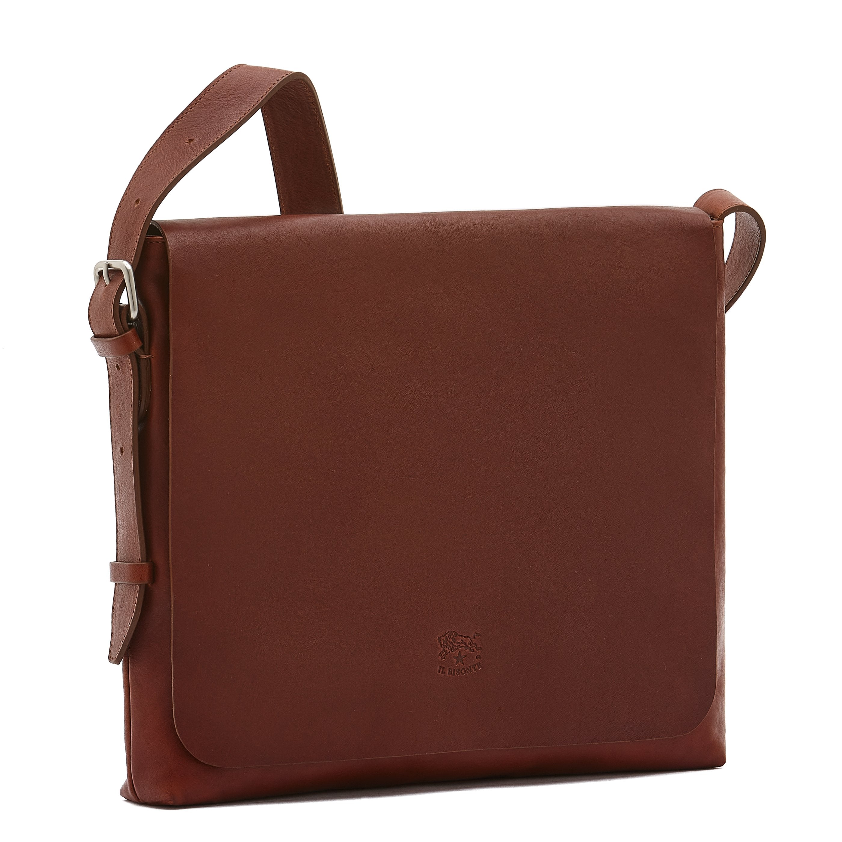 Il Bisonte Brolio Messenger Umhängetasche sepia Leder