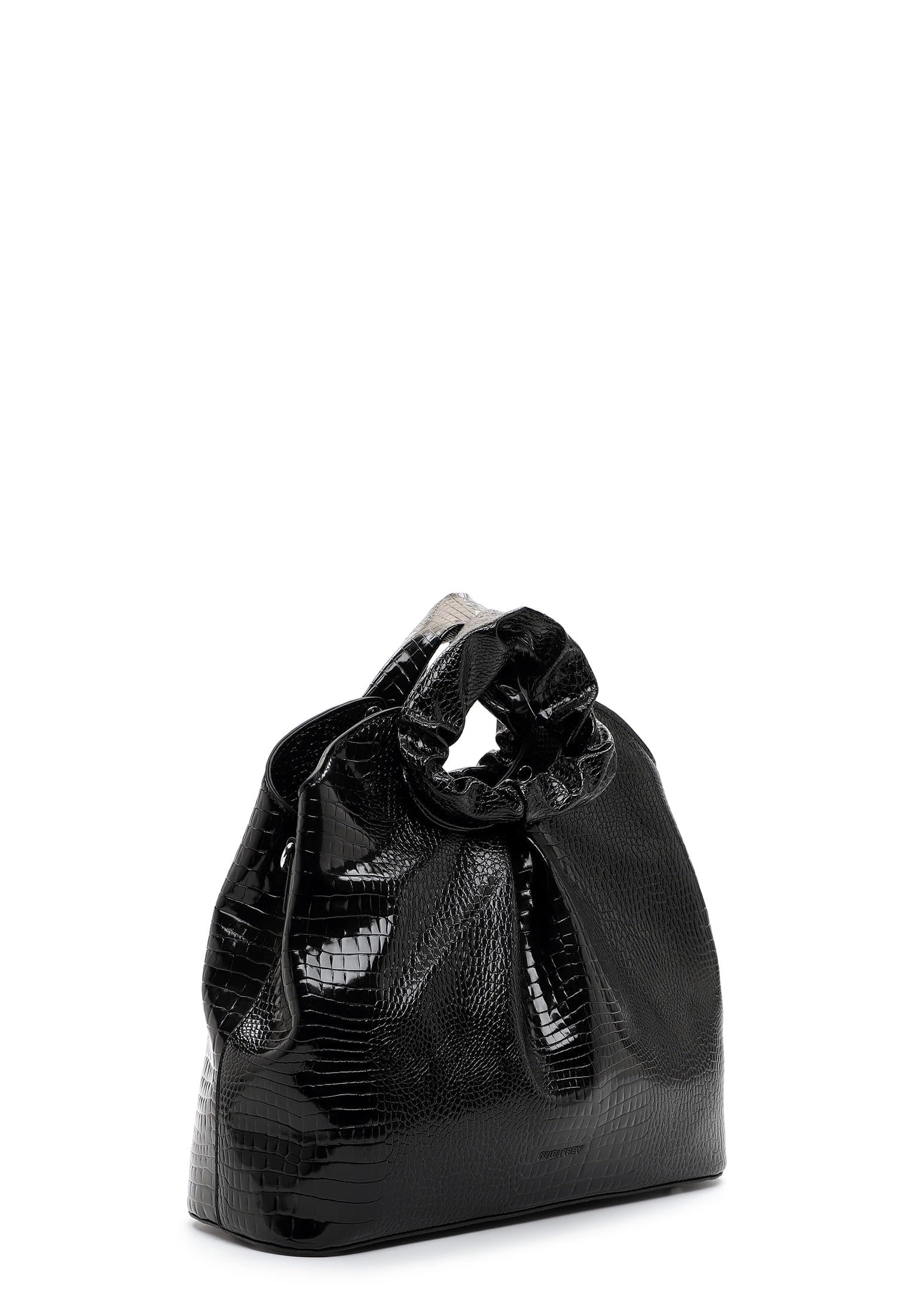 SURI FREY TechBag Shopper Black-Kroko Kroko-Optik