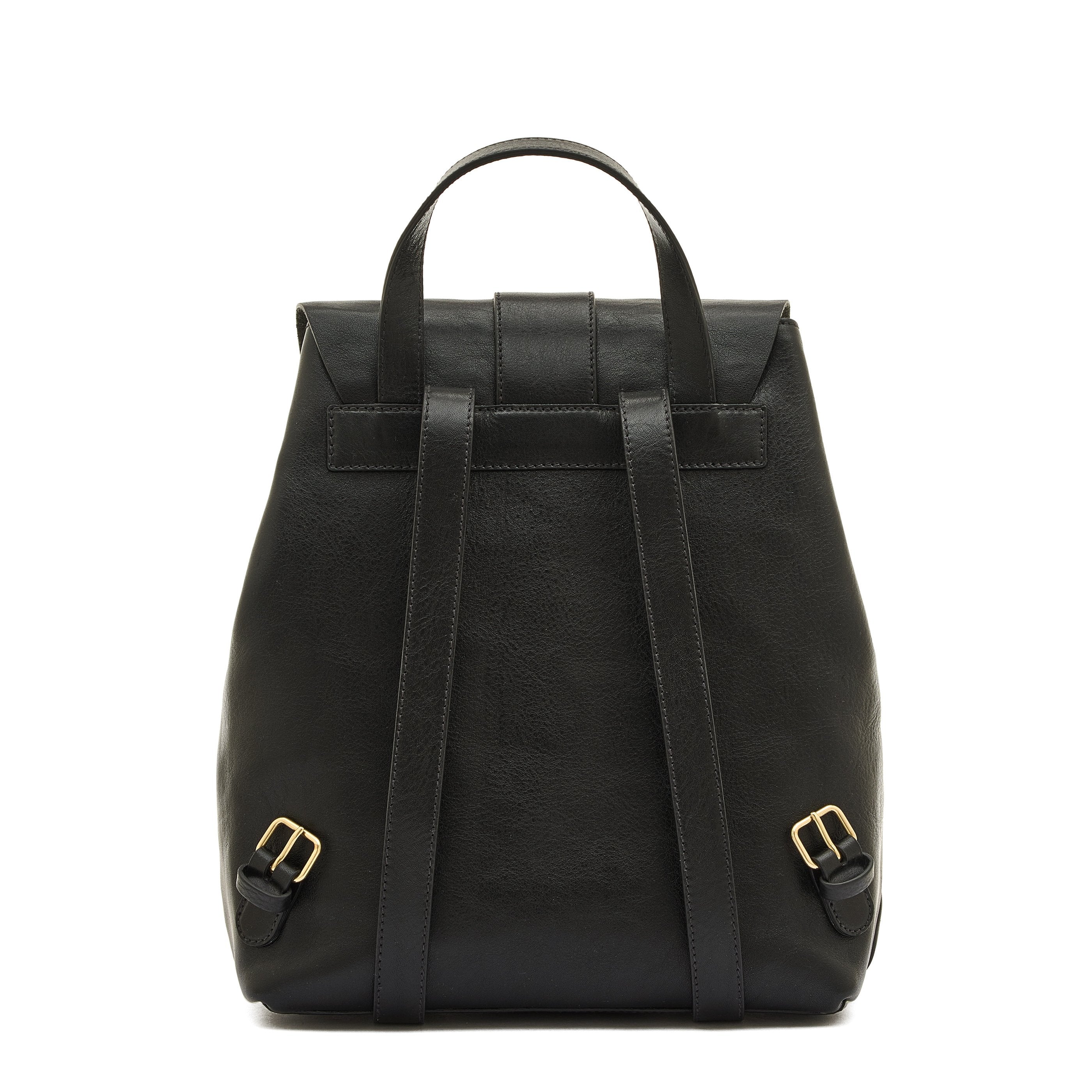Il Bisonte Linea 1990 Rucksack Schwarz Vollleder