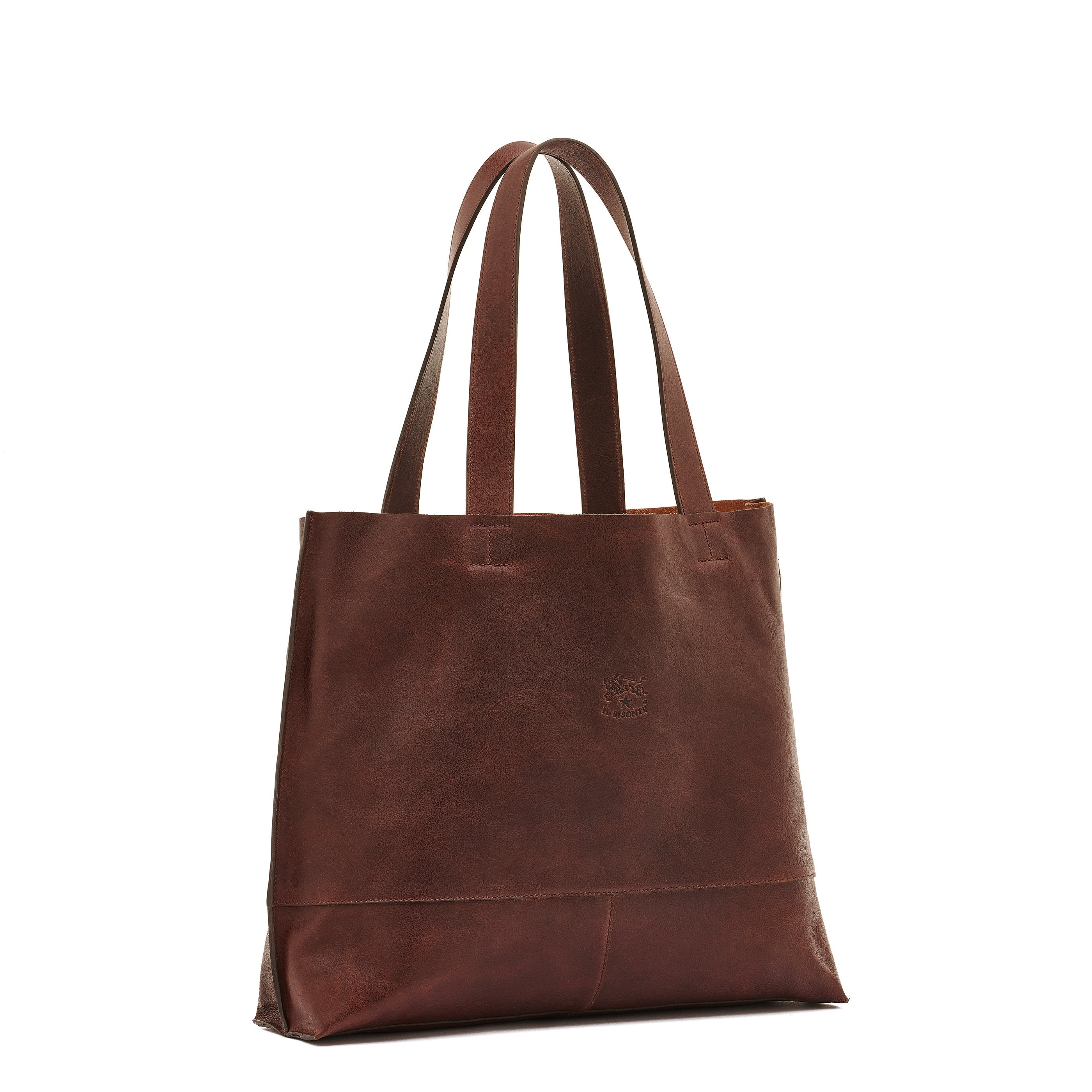 Il Bisonte Talamone Shopper Vollleder kaffee