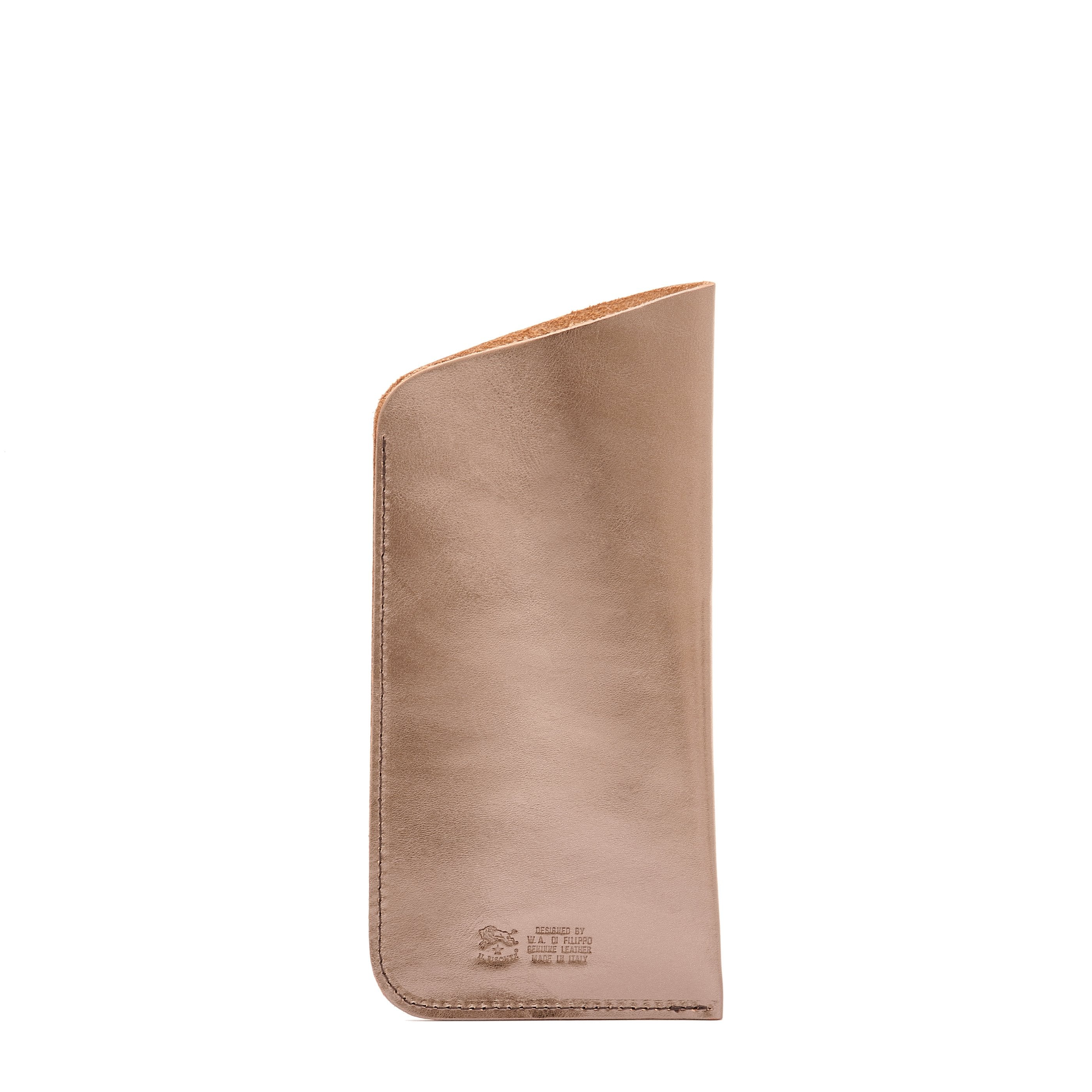 Il Bisonte Brillenetui Bronze Metallic Leder