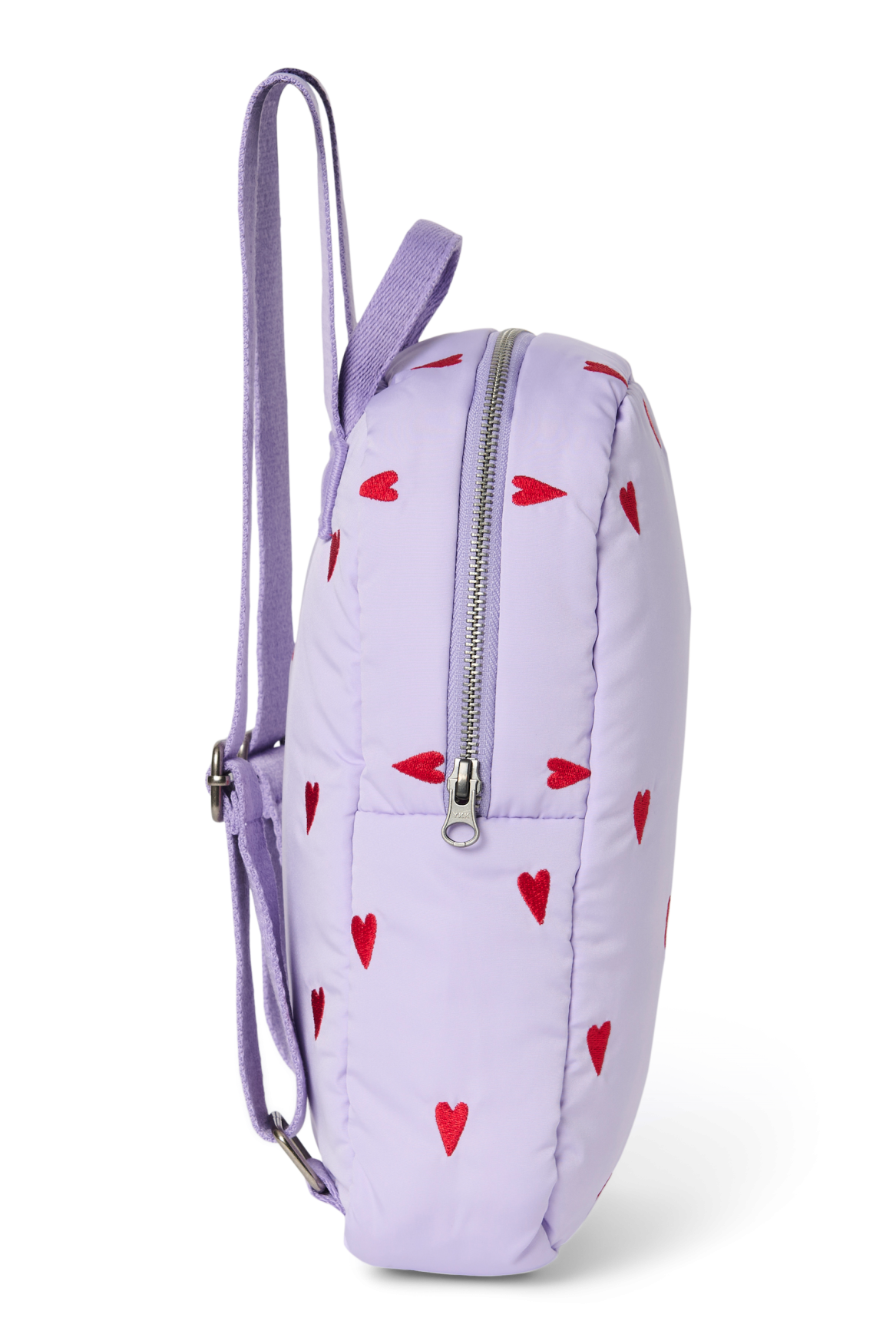 Studio Noos Puffy Mini Rucksack Lila Herzen