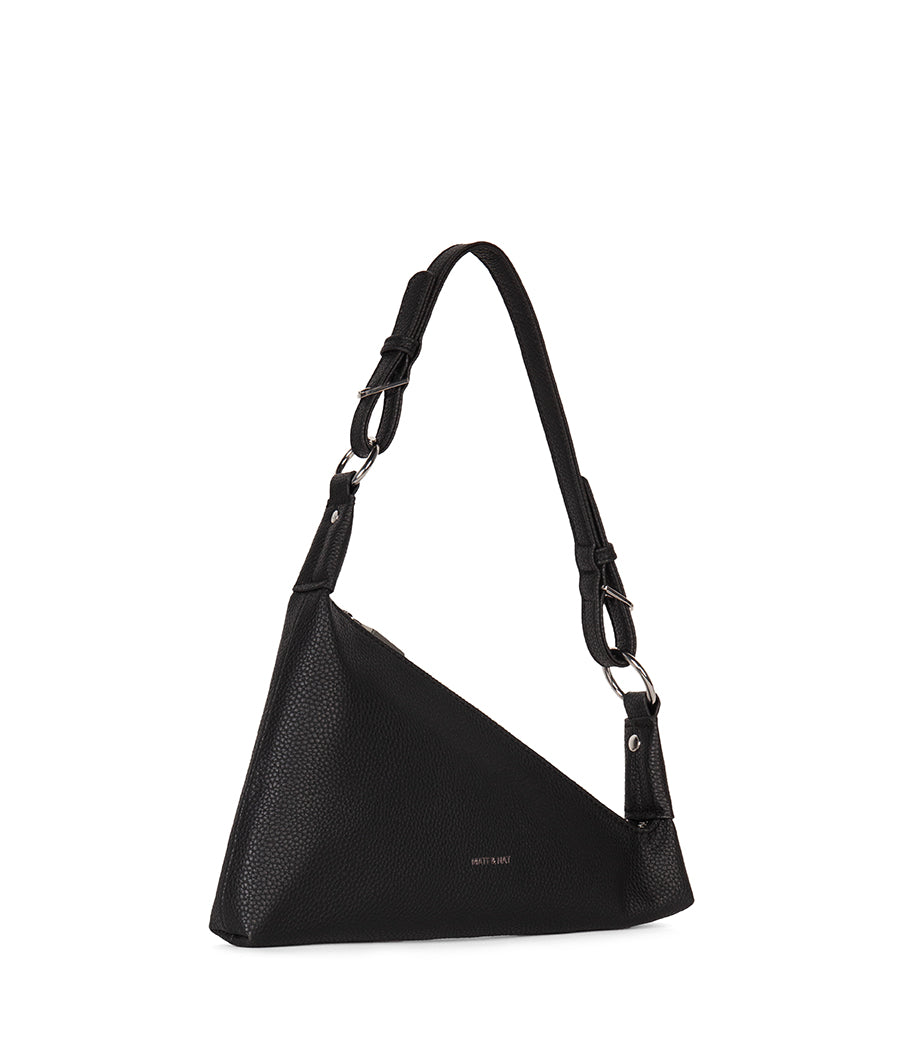 Matt & Nat Matina Grain Schultertasche Schwarz vegan