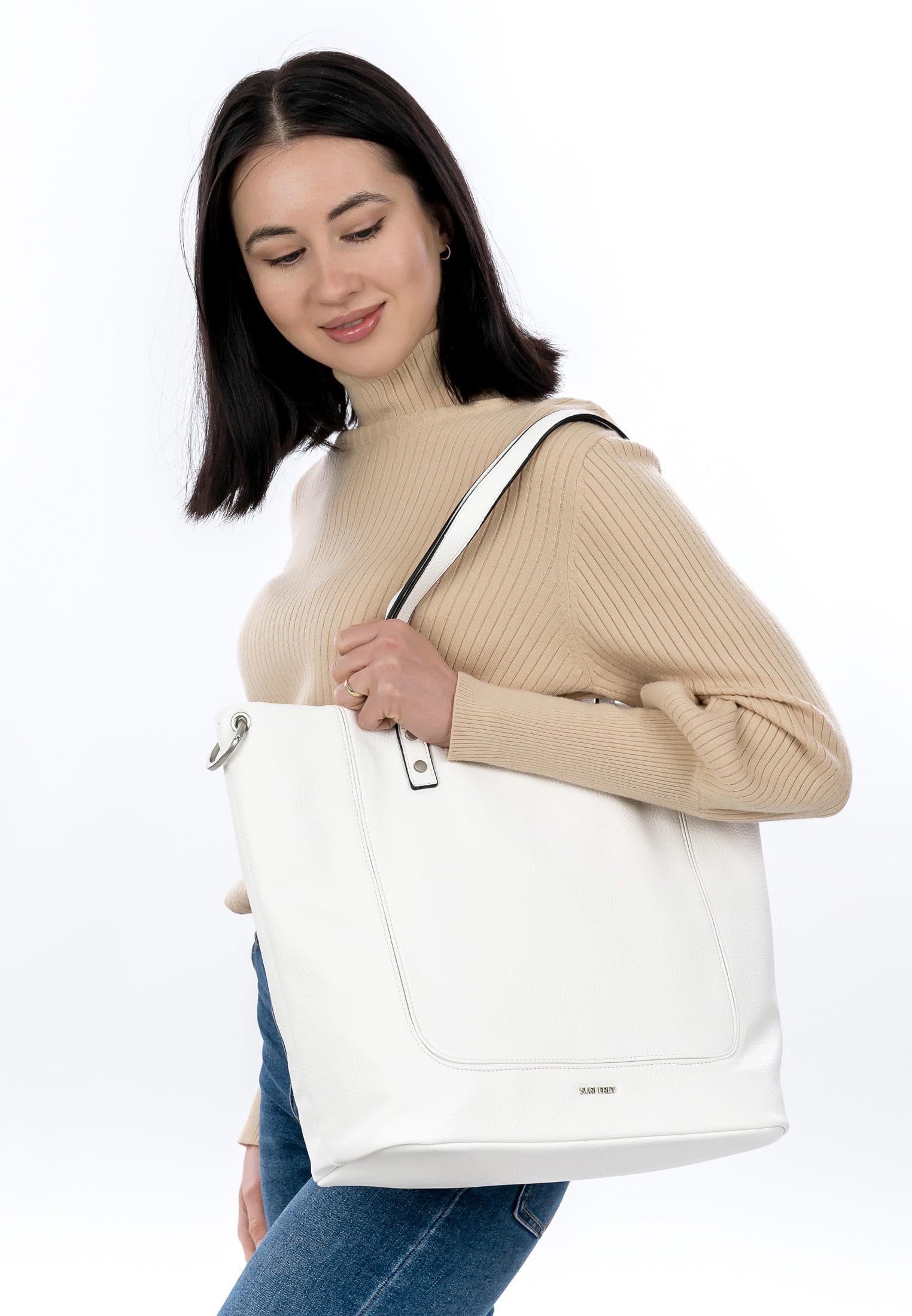SURI FREY Kimberly Cityshopper Shopper White weiß