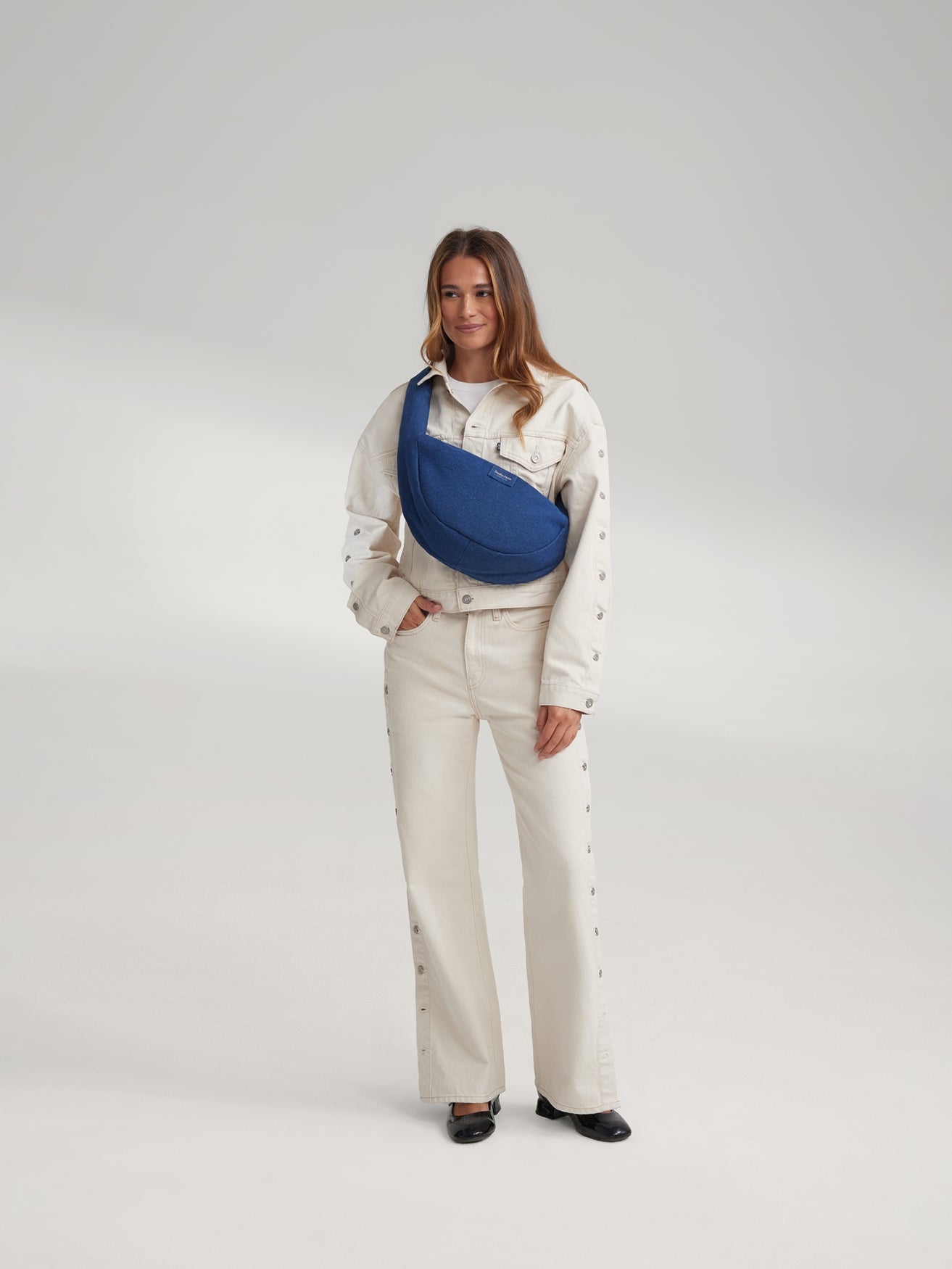 Studio Noos Denim Mini Umhängetasche Dunkelblau Crossbody