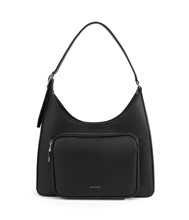 Matt & Nat Purity PALMLG Schultertasche Schwarz 11 Zoll