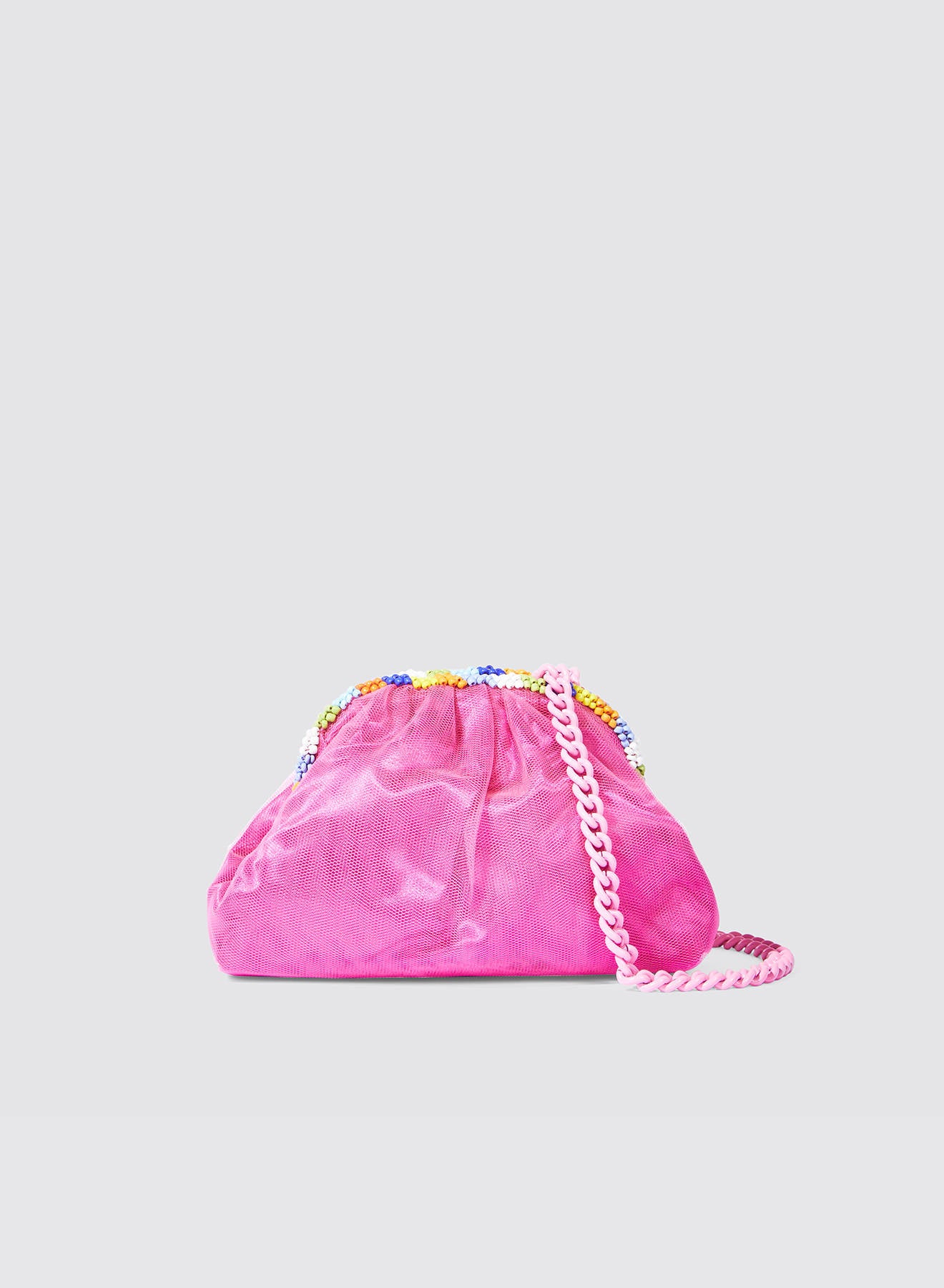 Maria la Rosa Ballet Mini Bag Baby Yellow Satin Clutch