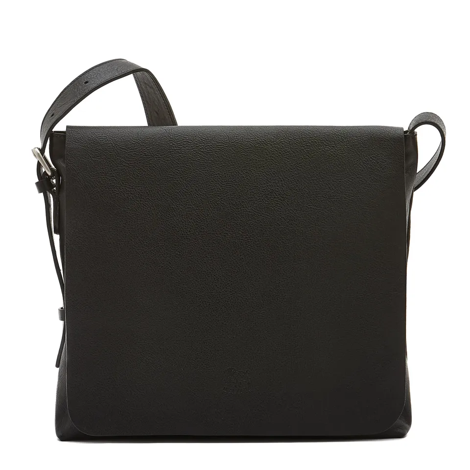 Il Bisonte Brolio Messenger Rindsleder schwarz Herren