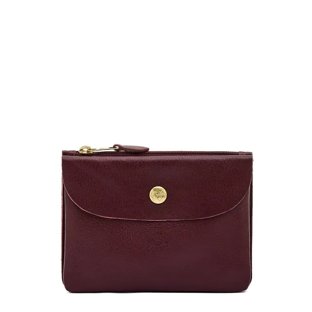 Il Bisonte Bustina Clutch Vollleder amarena 3 Fächer