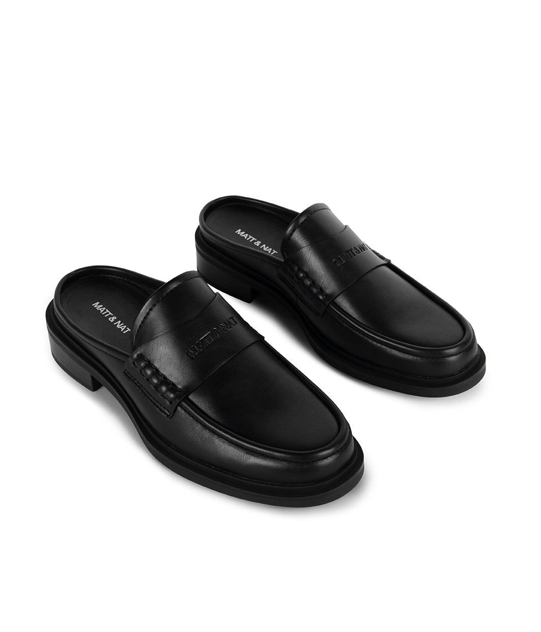 Matt & Nat Heidi Damen Mules Slipper schwarz vegan