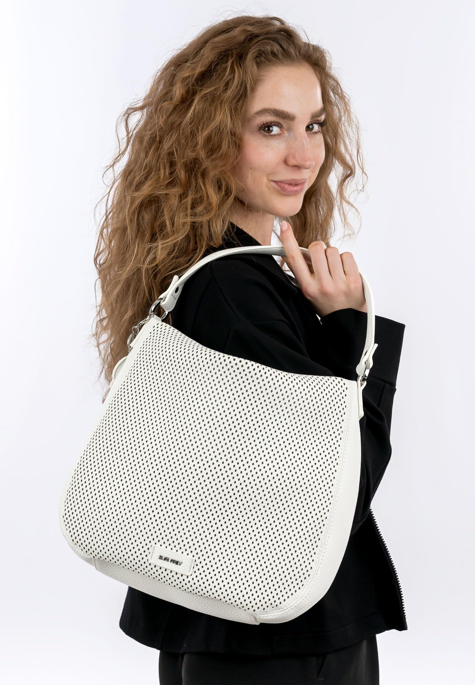 SURI FREY Cilly Bucket Bag L Schultertasche White weiß