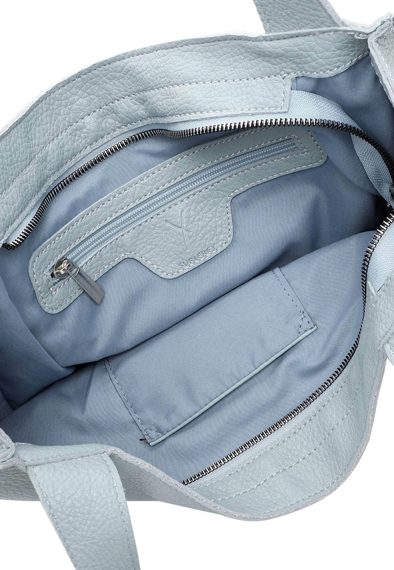 SURI FREY Franzy Cityshopper M Schultertasche Crystal Blue