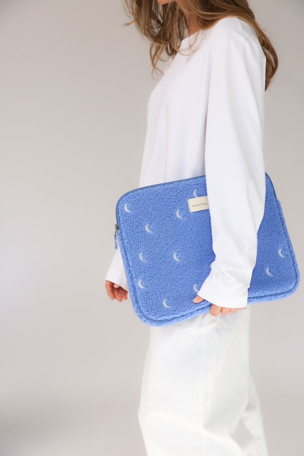Studio Noos Teddy Laptoptasche 15 Zoll Hellblau Moon