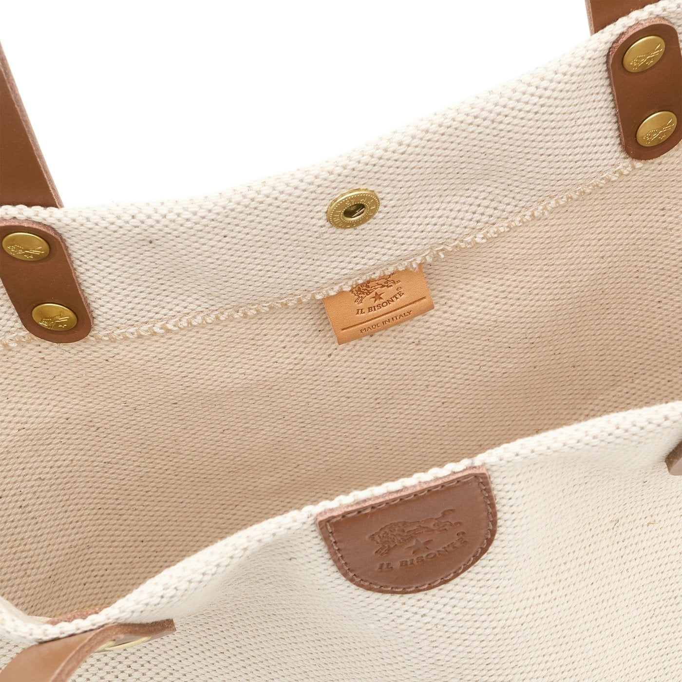 Il Bisonte The Florentine Shopper natur-schoko Canvas