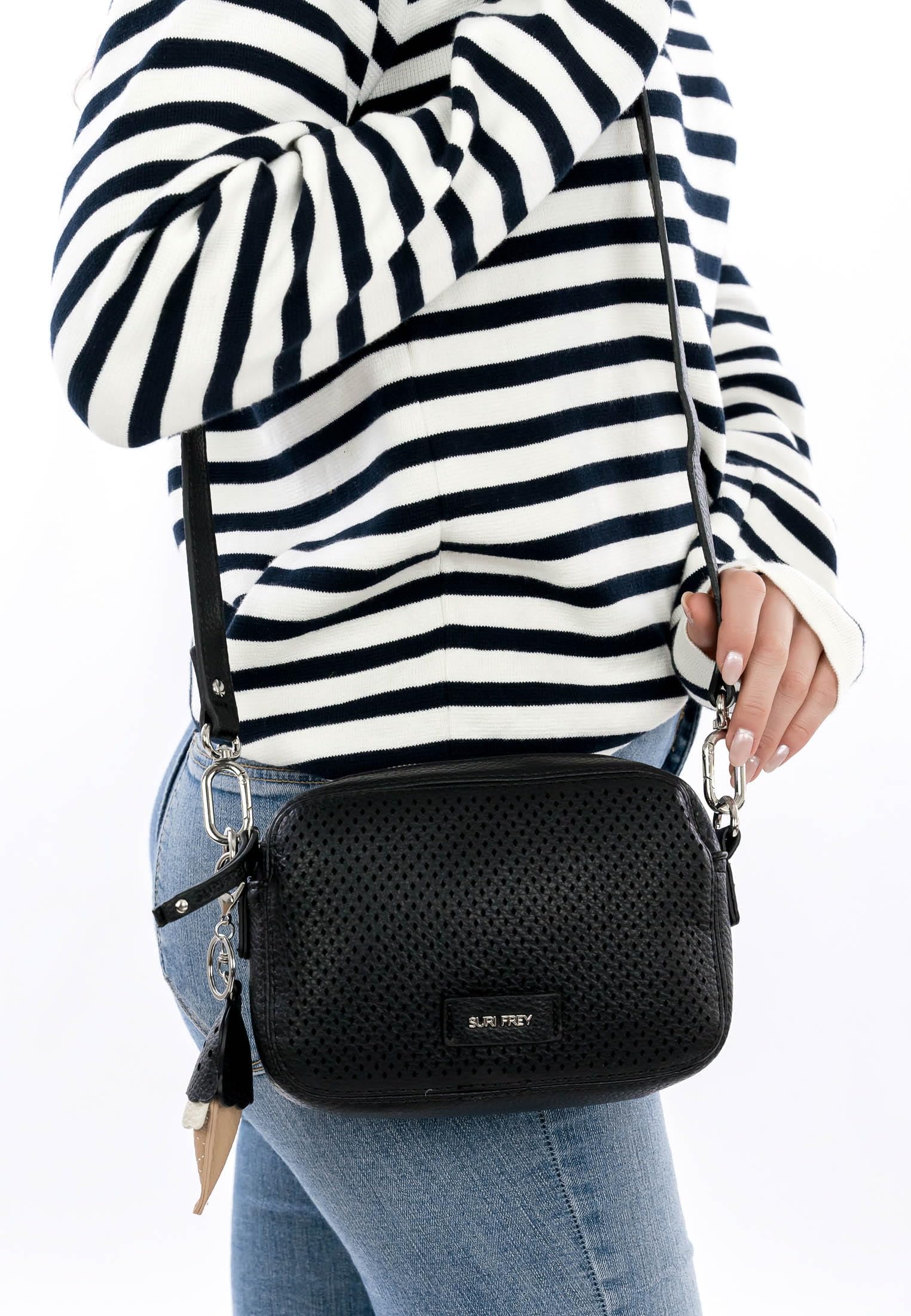 SURI FREY Cilly Crossbody Umhängetasche Schwarz 21cm