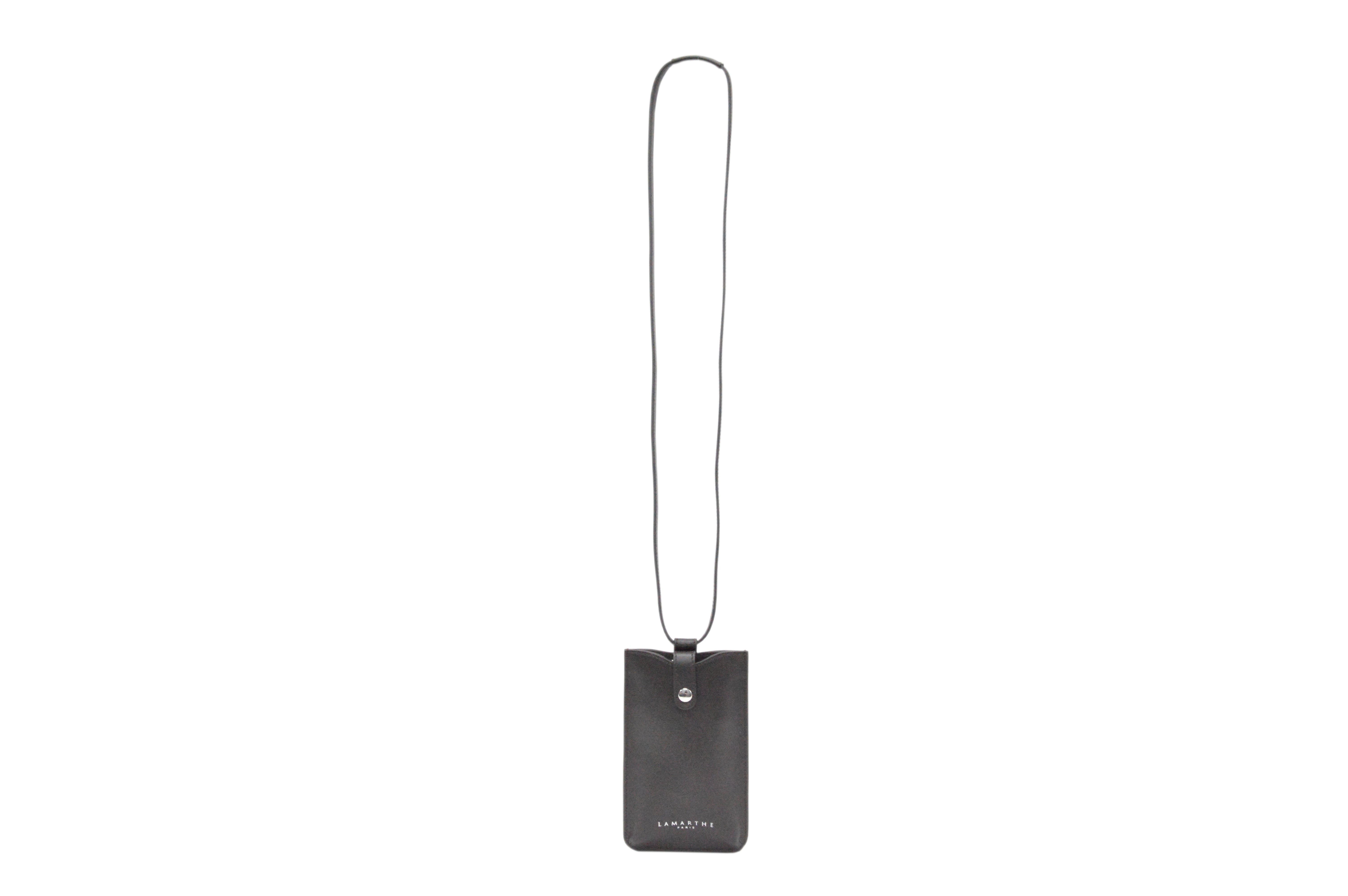 Lamarthe Ambre Handytasche Dunkelbraun Rindsleder