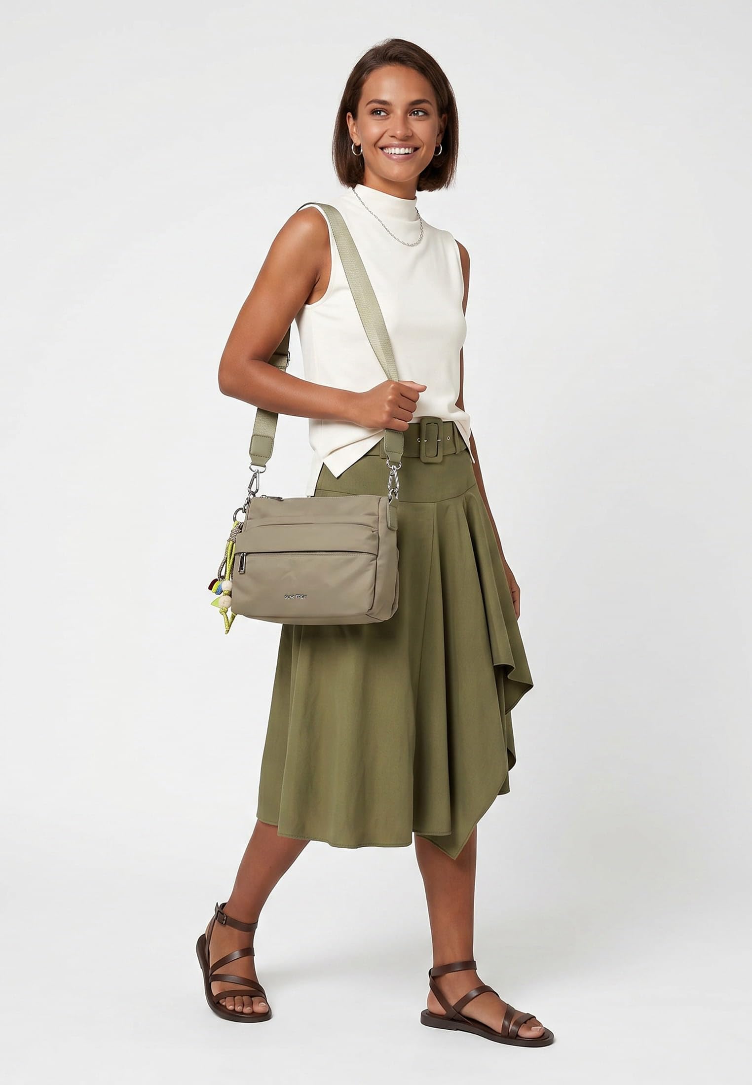 SURI FREY SFY Sissy 17250 Umhängetasche Khaki Nylon