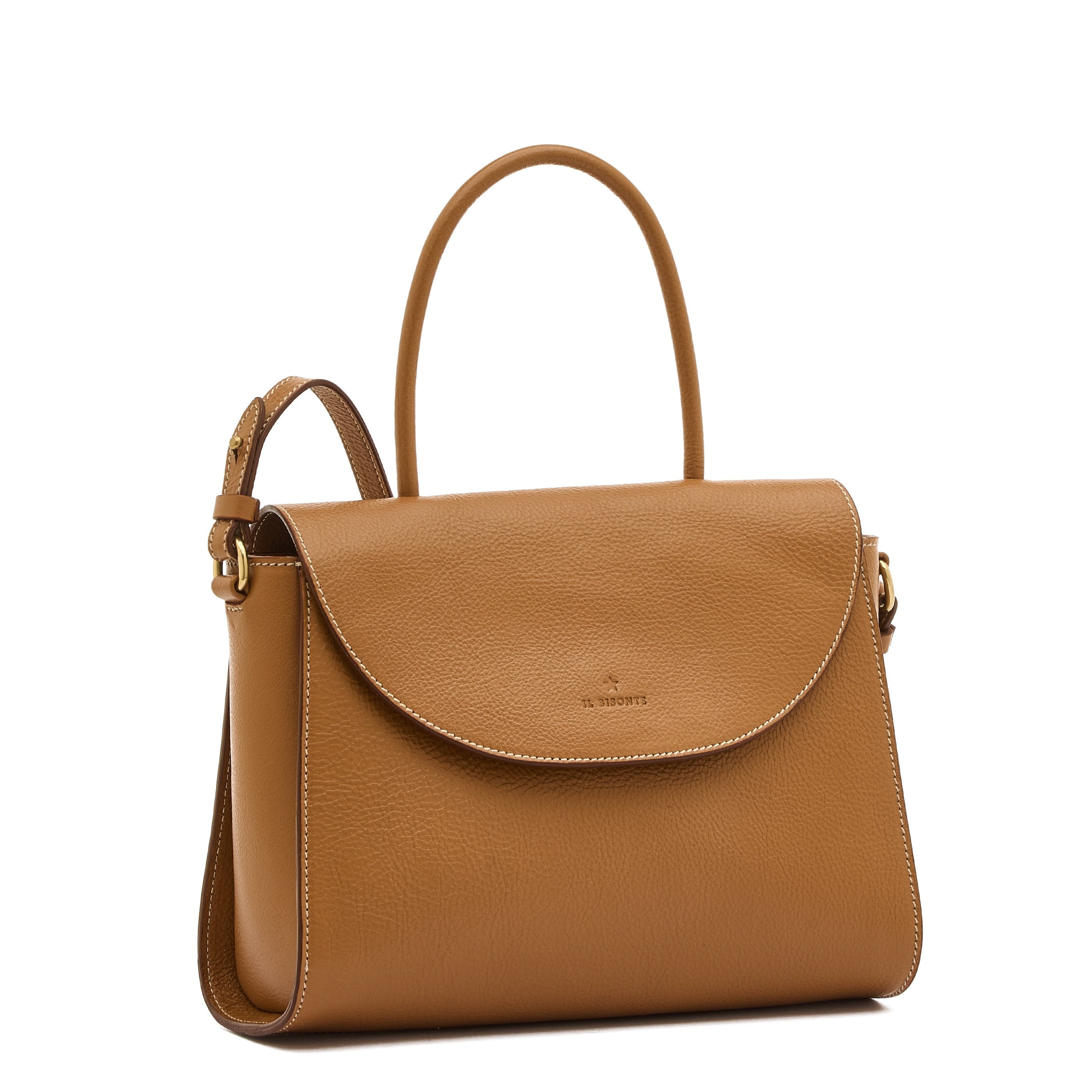 Il Bisonte 1978 Handtasche Rindsleder Umhängeriemen