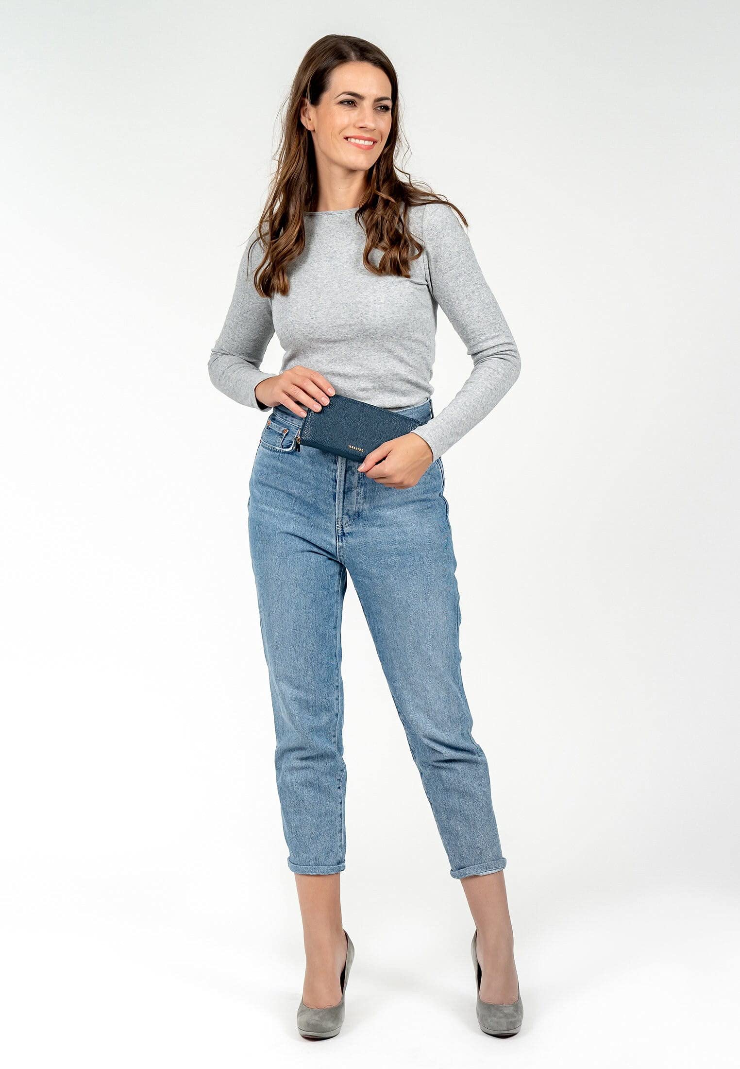 SURI FREY Ketty Zip Around Geldbörse Smokeblue