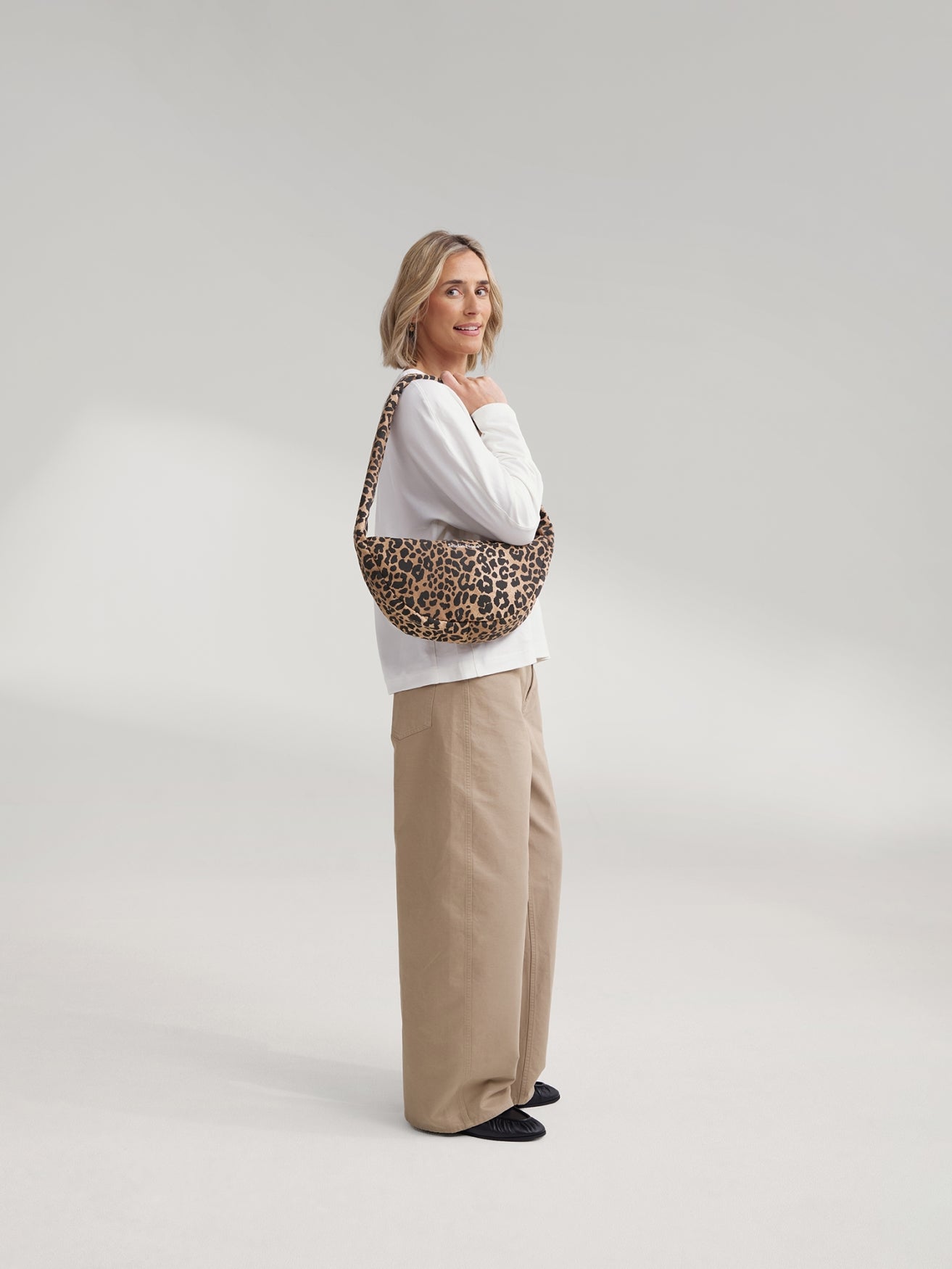 Studio Noos Cotton Mini Cross Body Umhängetasche Brown Leopard