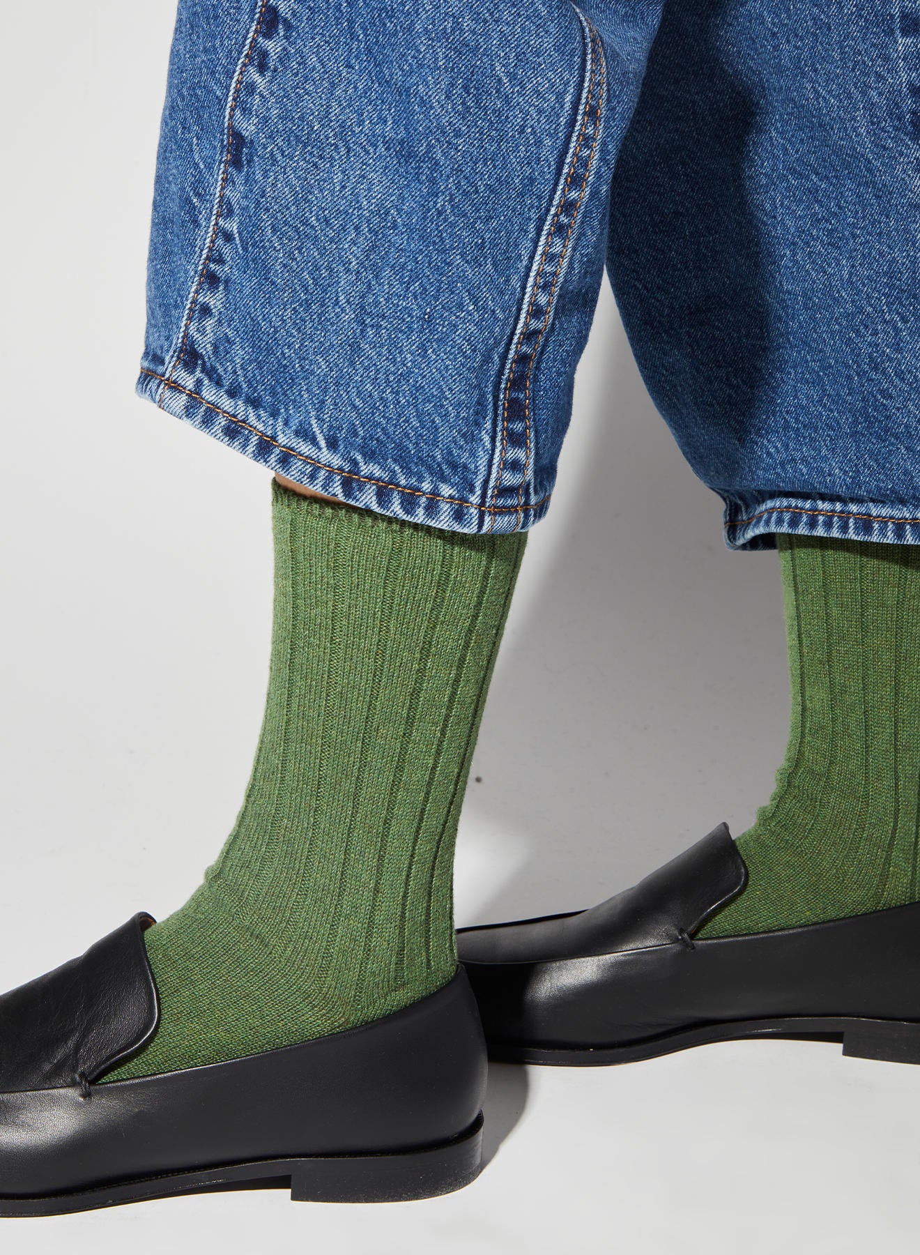 Maria la Rosa WSW25.31 Socken Wolle-Yak Pisello