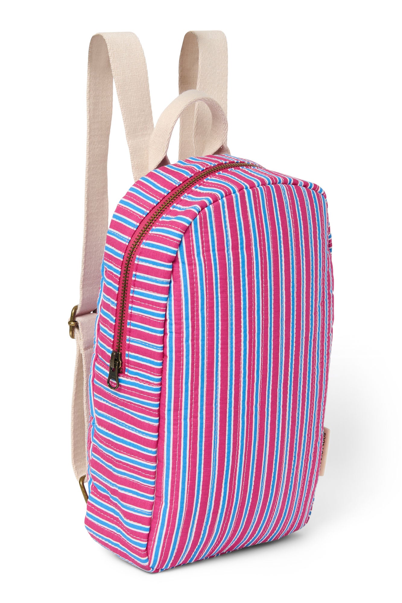 Studio Noos Poplin Striped Mini Rucksack Himbeer Kinder