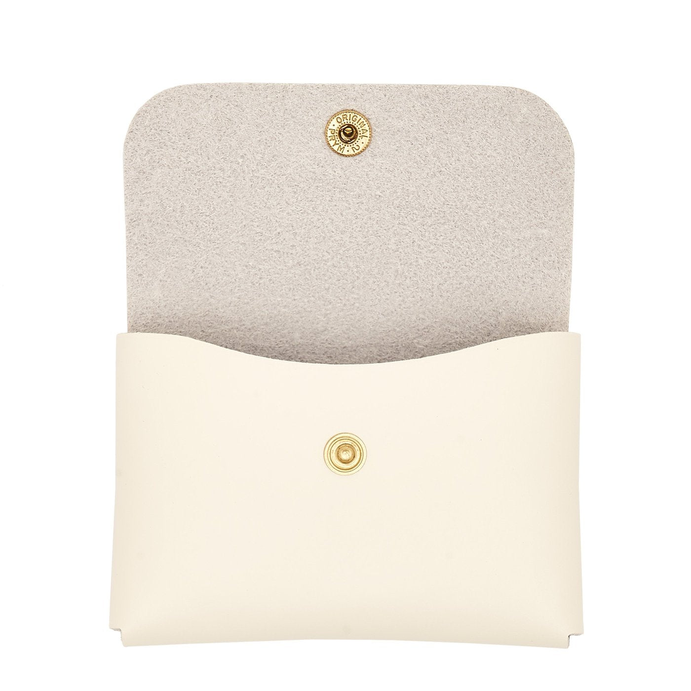 Il Bisonte Kartenetui Vollleder Latte Druckknopf