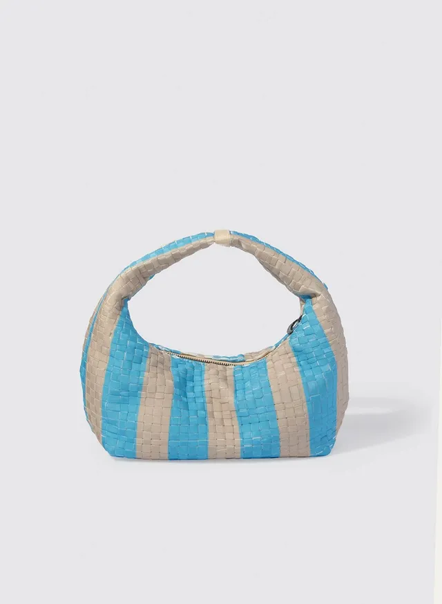 Maria la Rosa Rebirth Stripe Umhängetasche Cielo