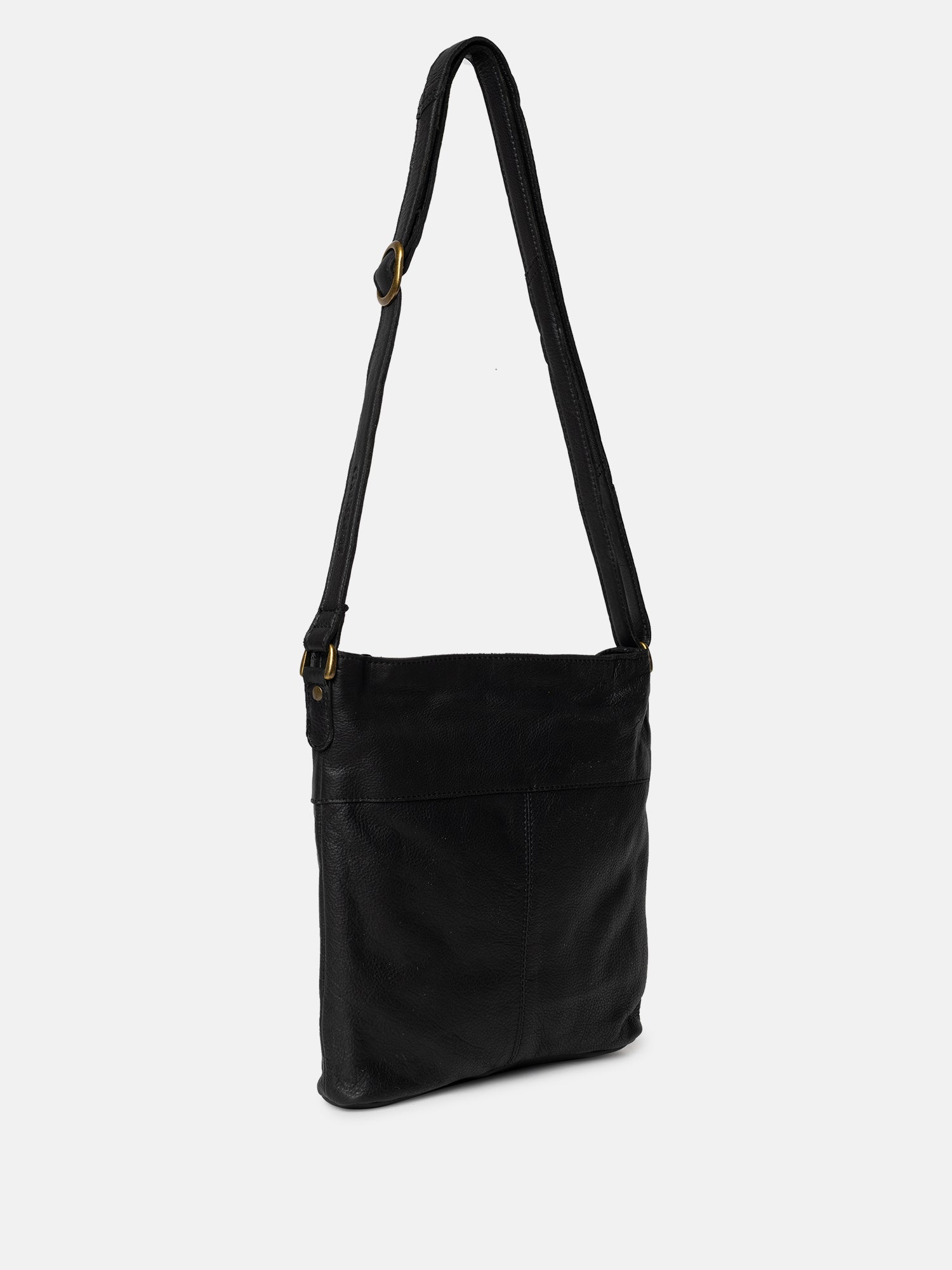RE:DESIGNED Kay Urban Umhängetasche Schwarz Vollleder