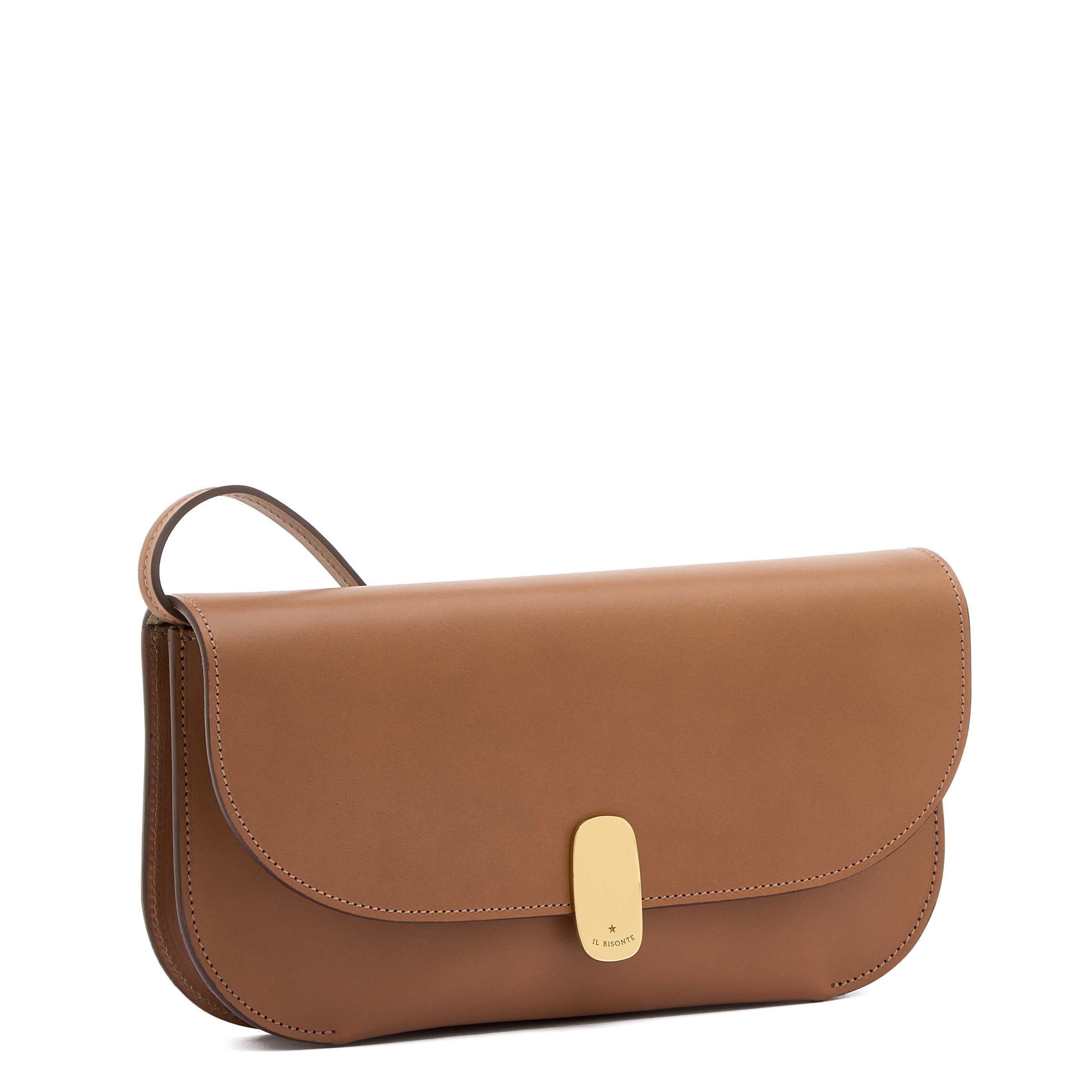 Il Bisonte Atelier Pochette Schoko Glattleder