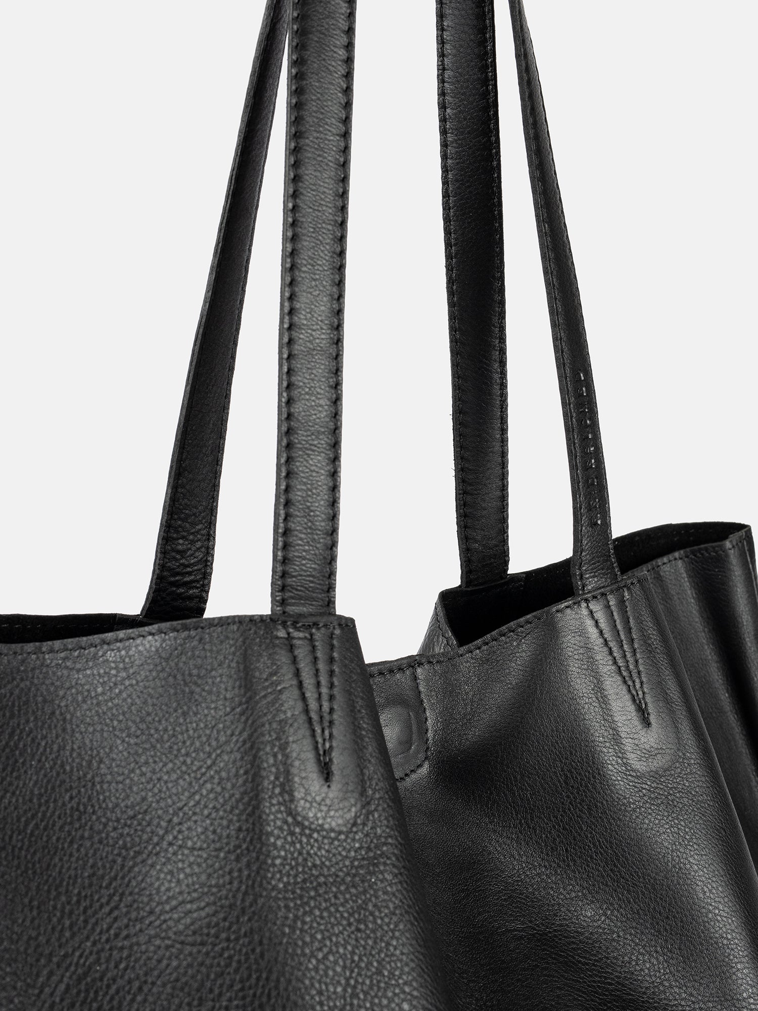 RE:DESIGNED Urban Marlo Shopper Schwarz Vollleder