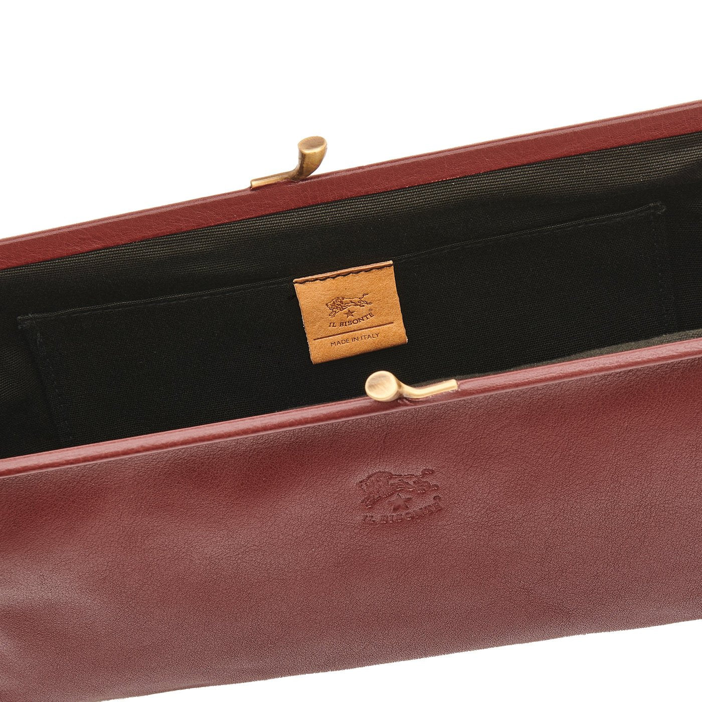 Il Bisonte Manuela Pochette Vollledertasche Amarena