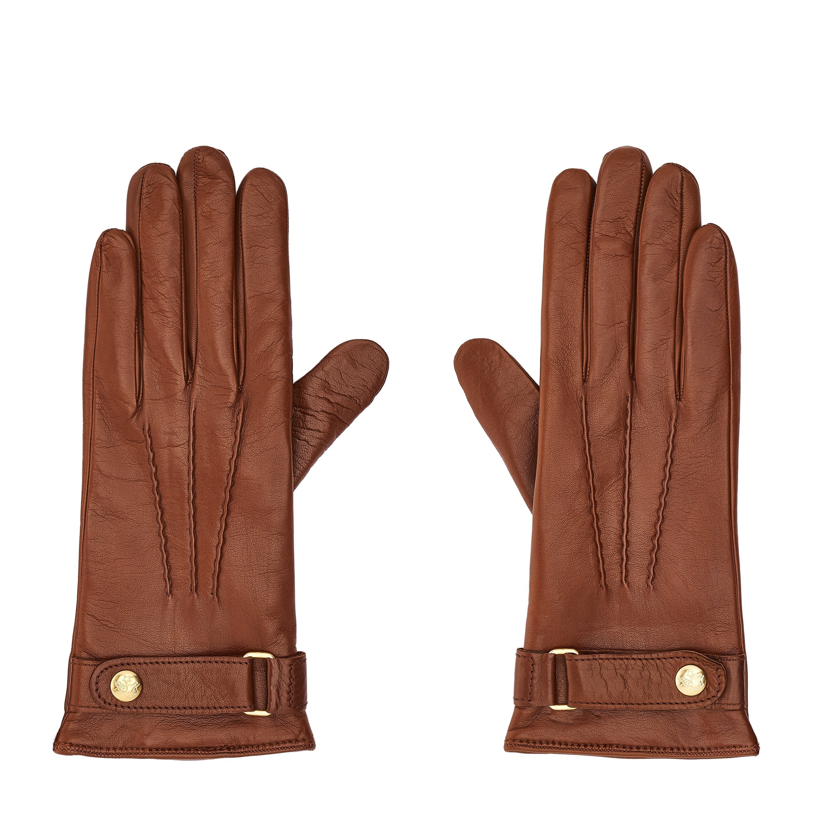 Il Bisonte Gloves Lederhandschuhe Damen Braun