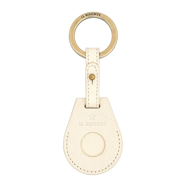 Il Bisonte Nina AirTag Schlüsselanhänger Vollleder latte