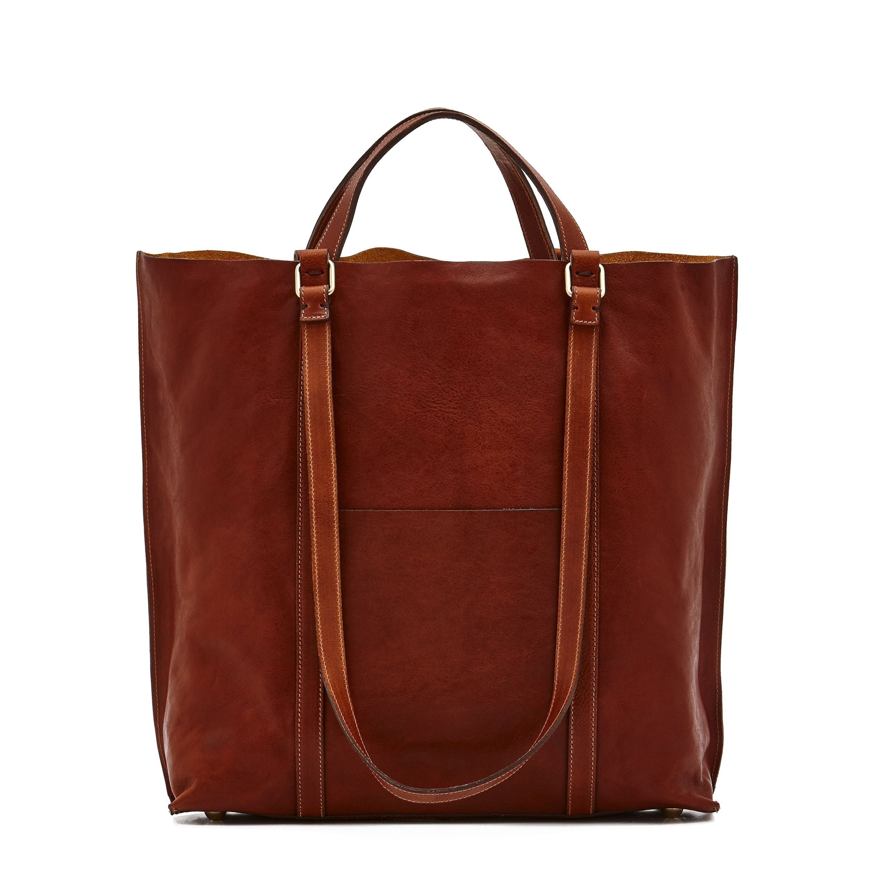 Il Bisonte Handtasche Sepia Vollleder Damen