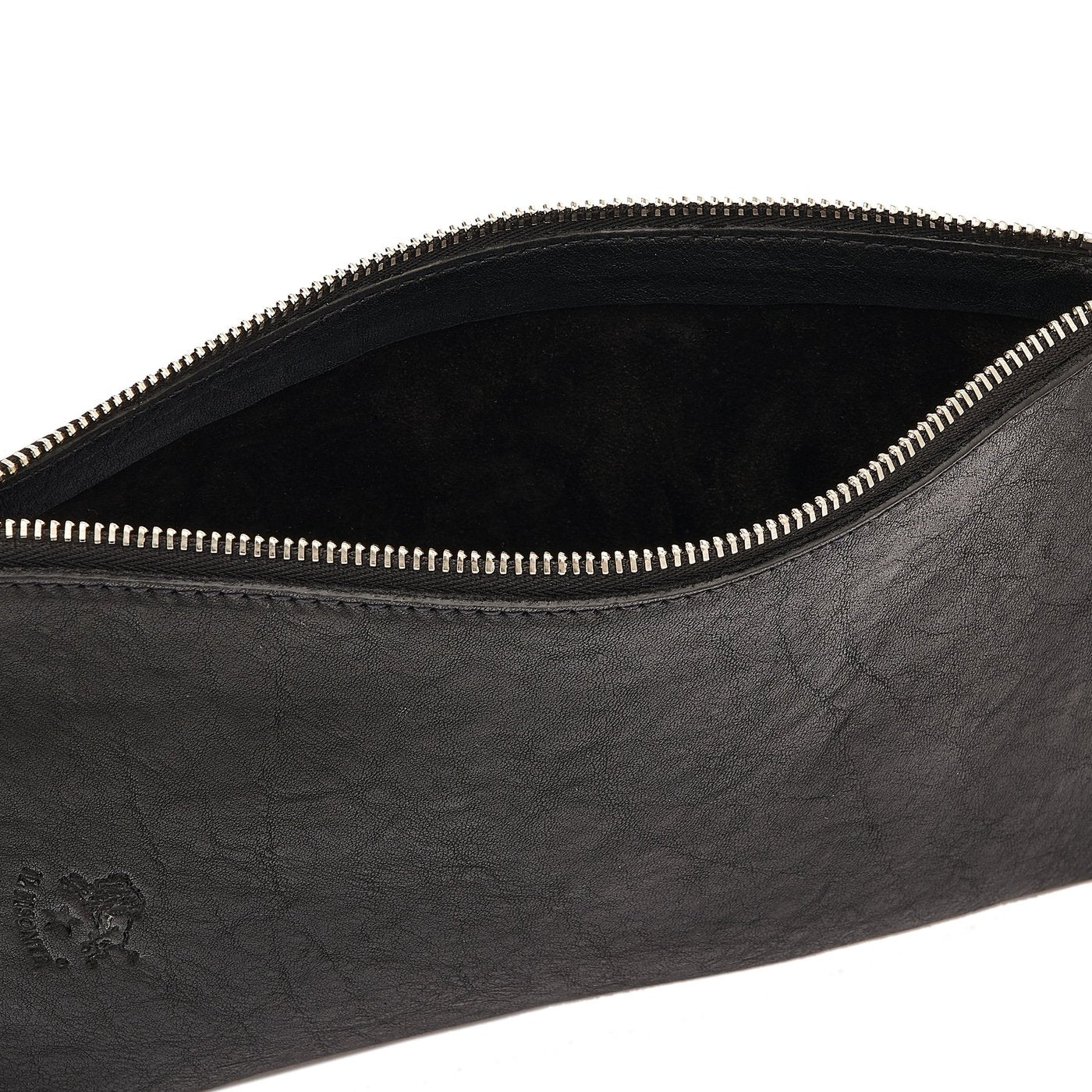 Il Bisonte Duccio Gürteltasche Herren schwarz Vollleder