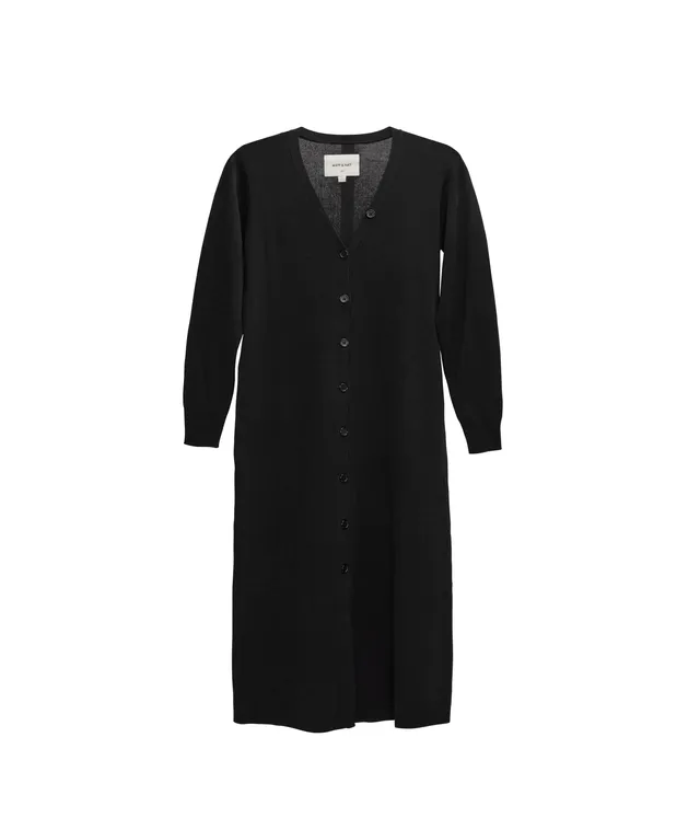 Matt & Nat Franek Cardigan Sage Strickjacke lang vegan