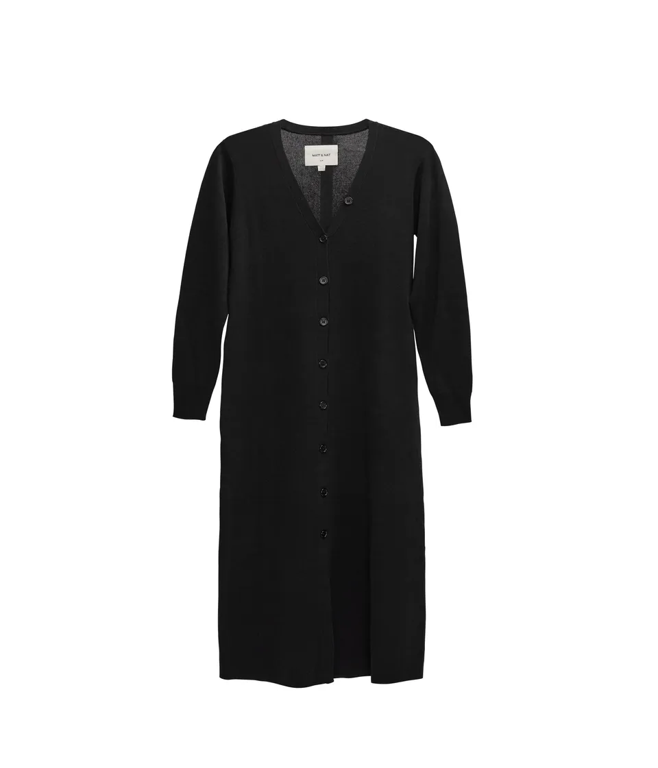 Matt & Nat Franek Cardigan Sage Strickjacke lang vegan