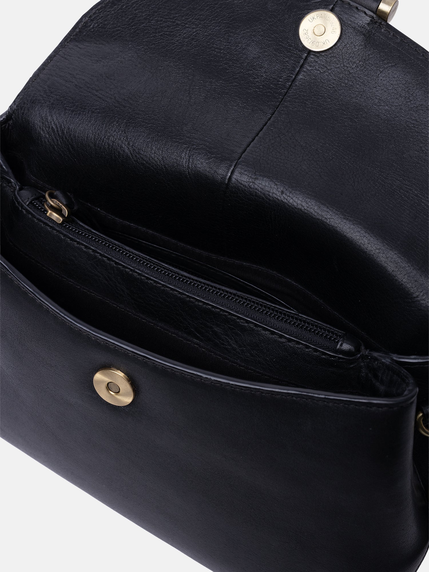 RE:DESIGNED Sonia Schultertasche Schwarz Vollleder