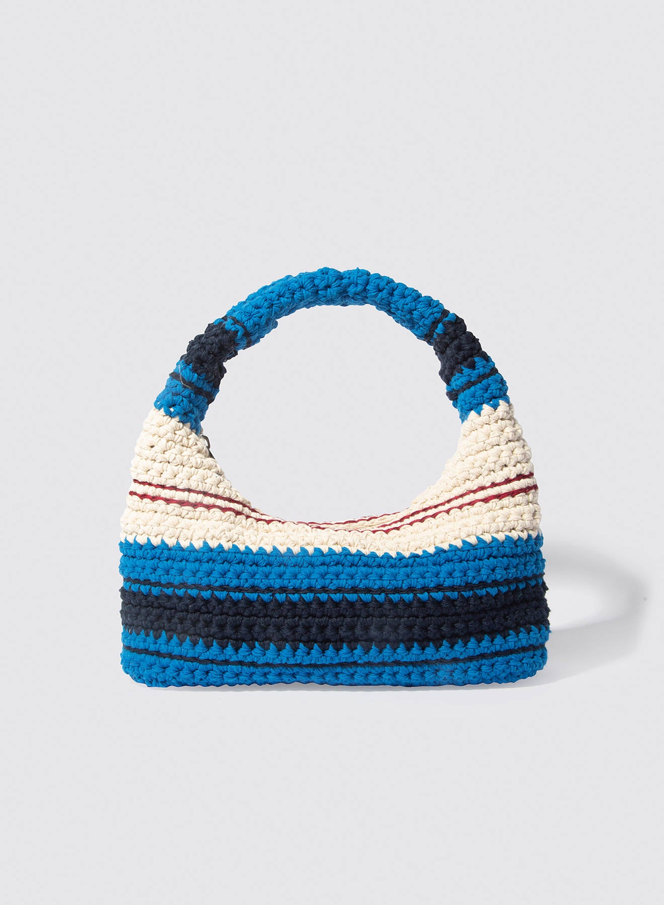 Maria la Rosa Kiona Bag Schultertasche Rot Häkeloptik
