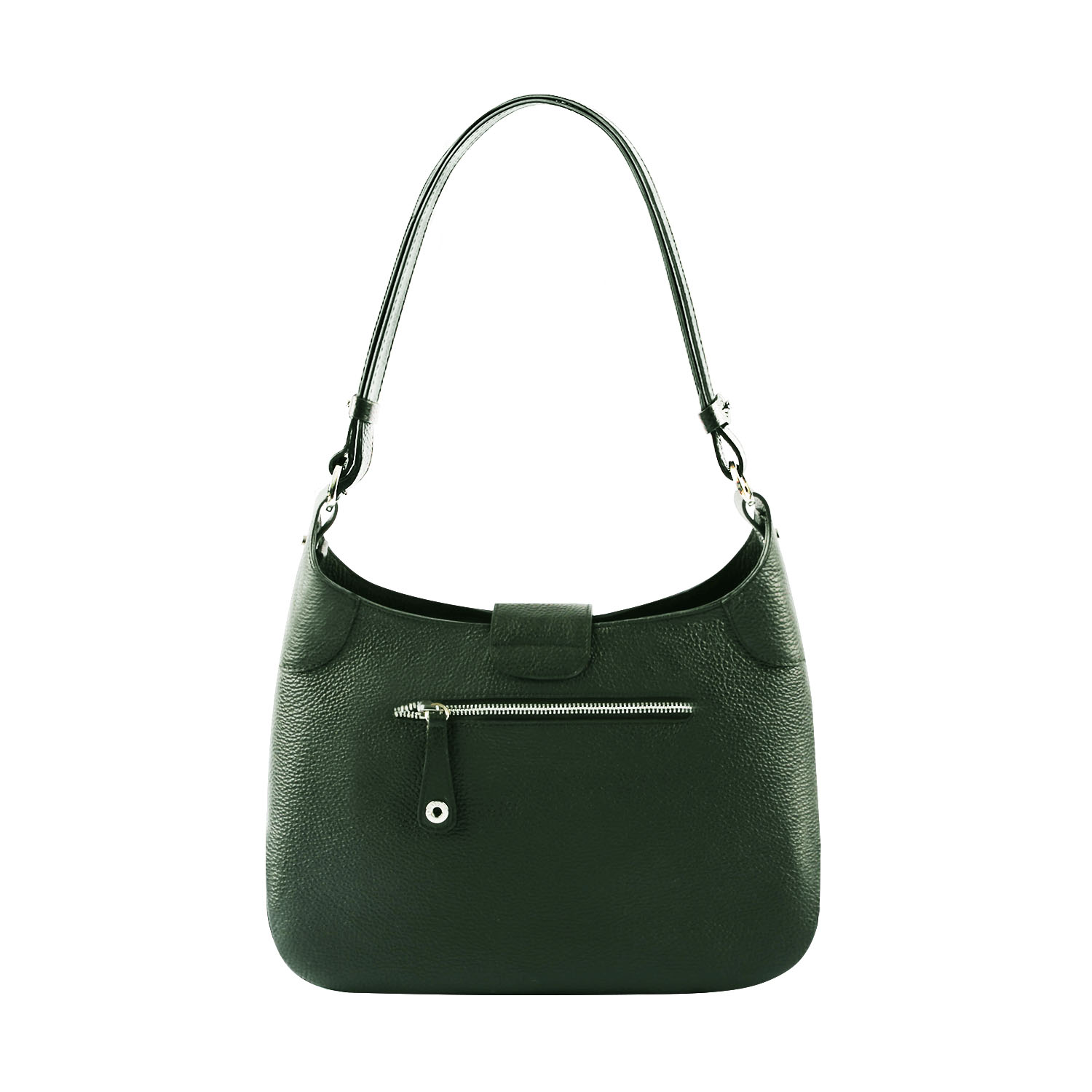Lamarthe Paris Umhängetasche Leder Khaki Vollleder